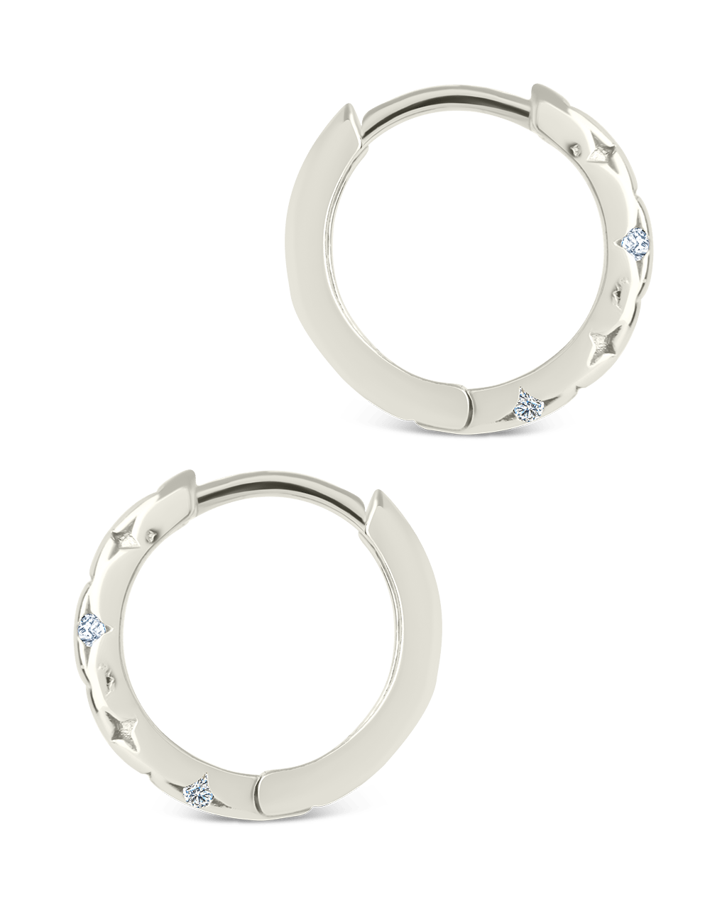 Sterling Silver Blakelyn Micro Hoops