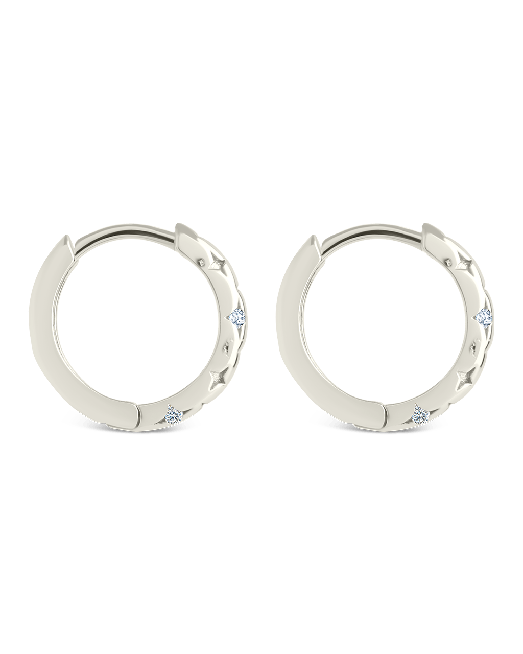 Sterling Silver Blakelyn Micro Hoops