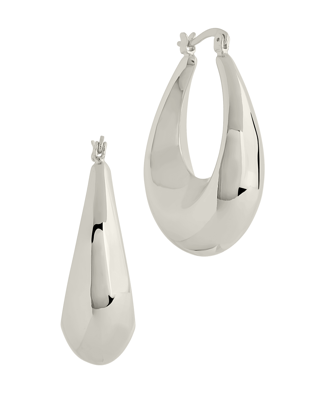 Autumn Elongated Tube Hoop Earrings