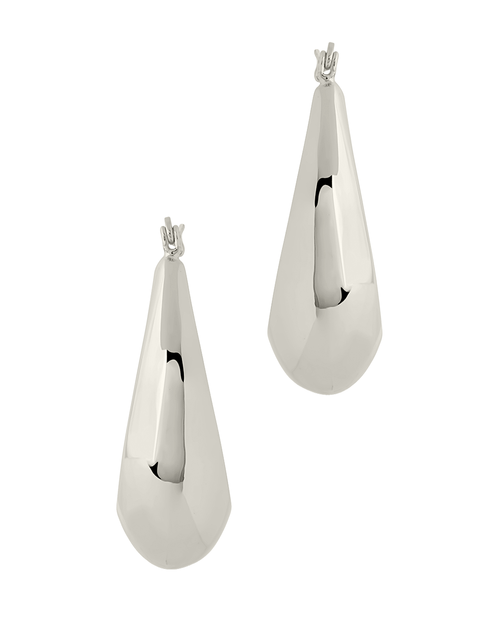 Autumn Elongated Tube Hoop Earrings