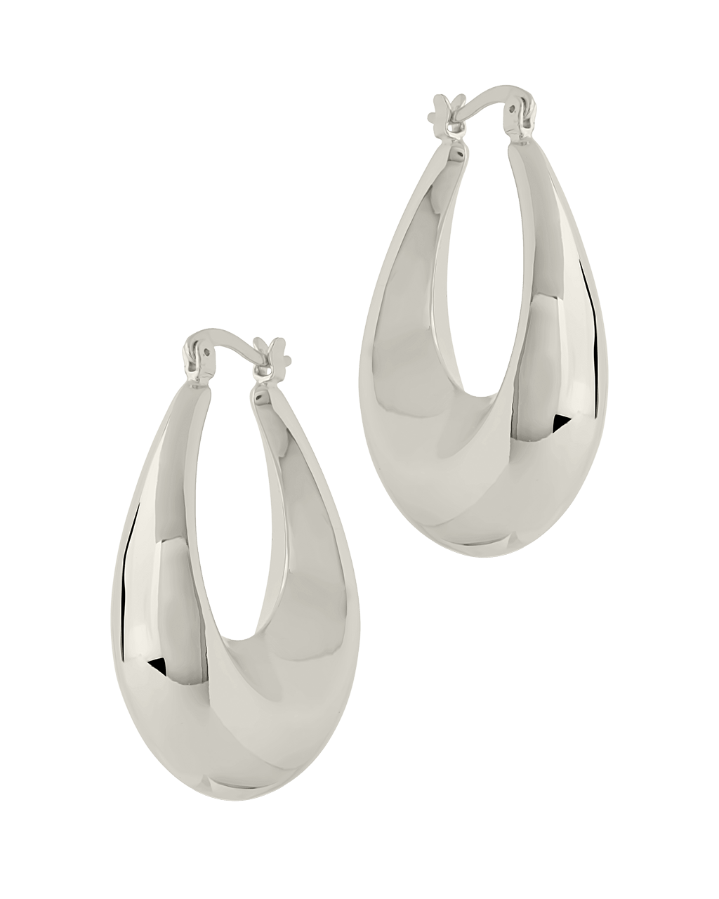 Autumn Elongated Tube Hoop Earrings