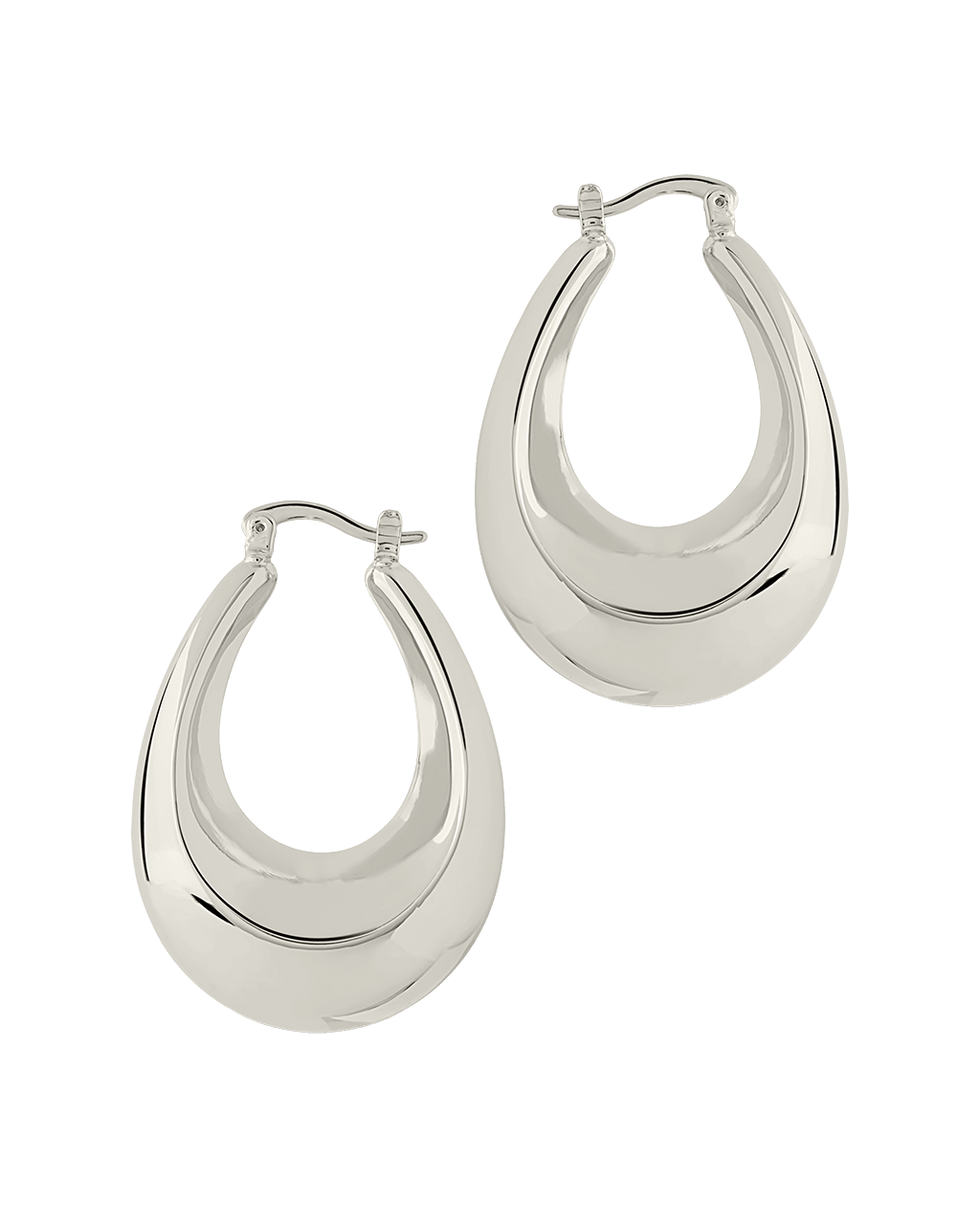 Autumn Elongated Tube Hoop Earrings