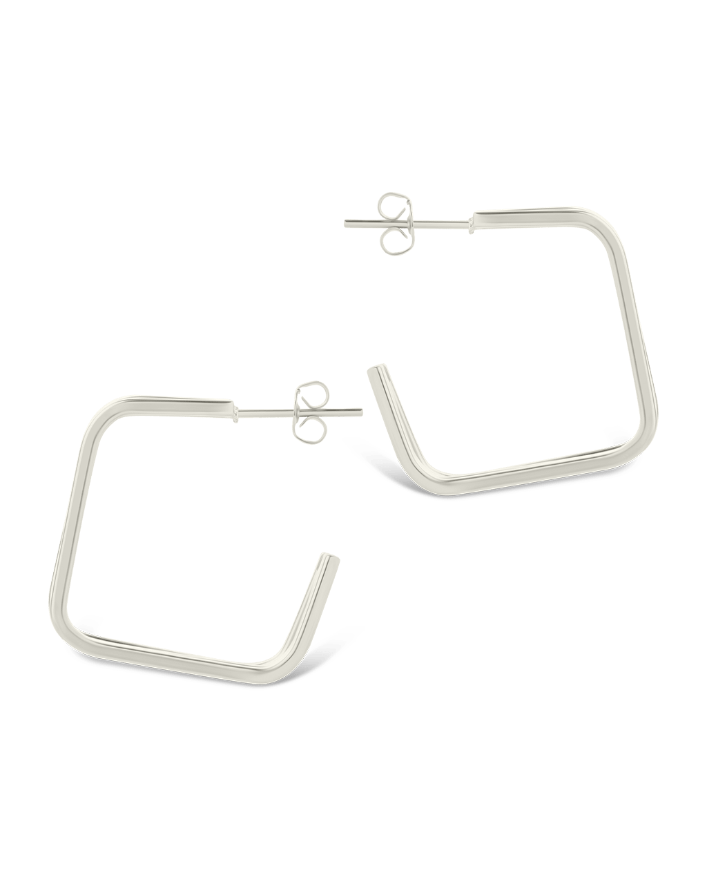Square Prong Davina Hoop