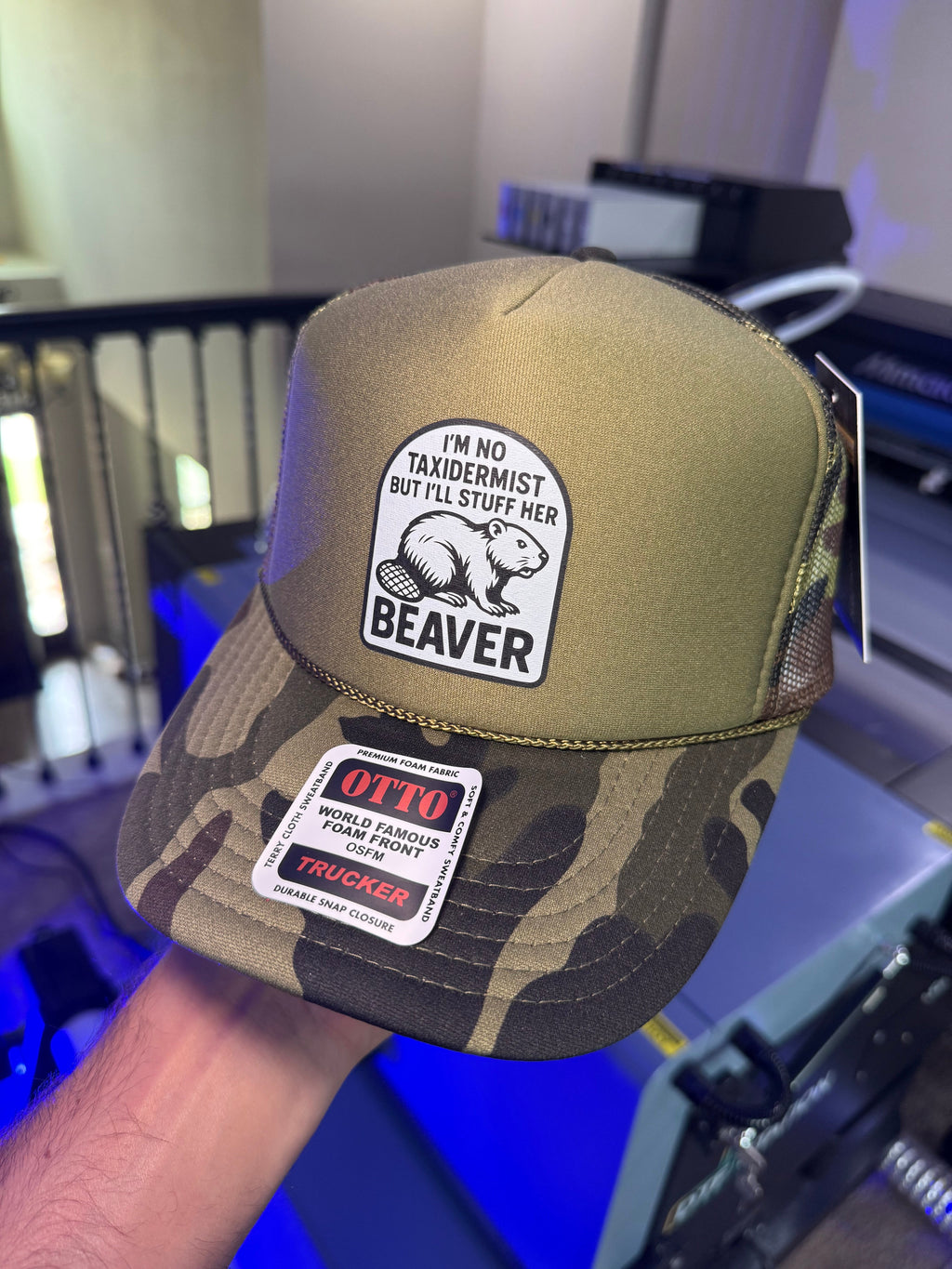 I'm No Taxidermist But I'll Stuff Her Beaver Trucker Hat