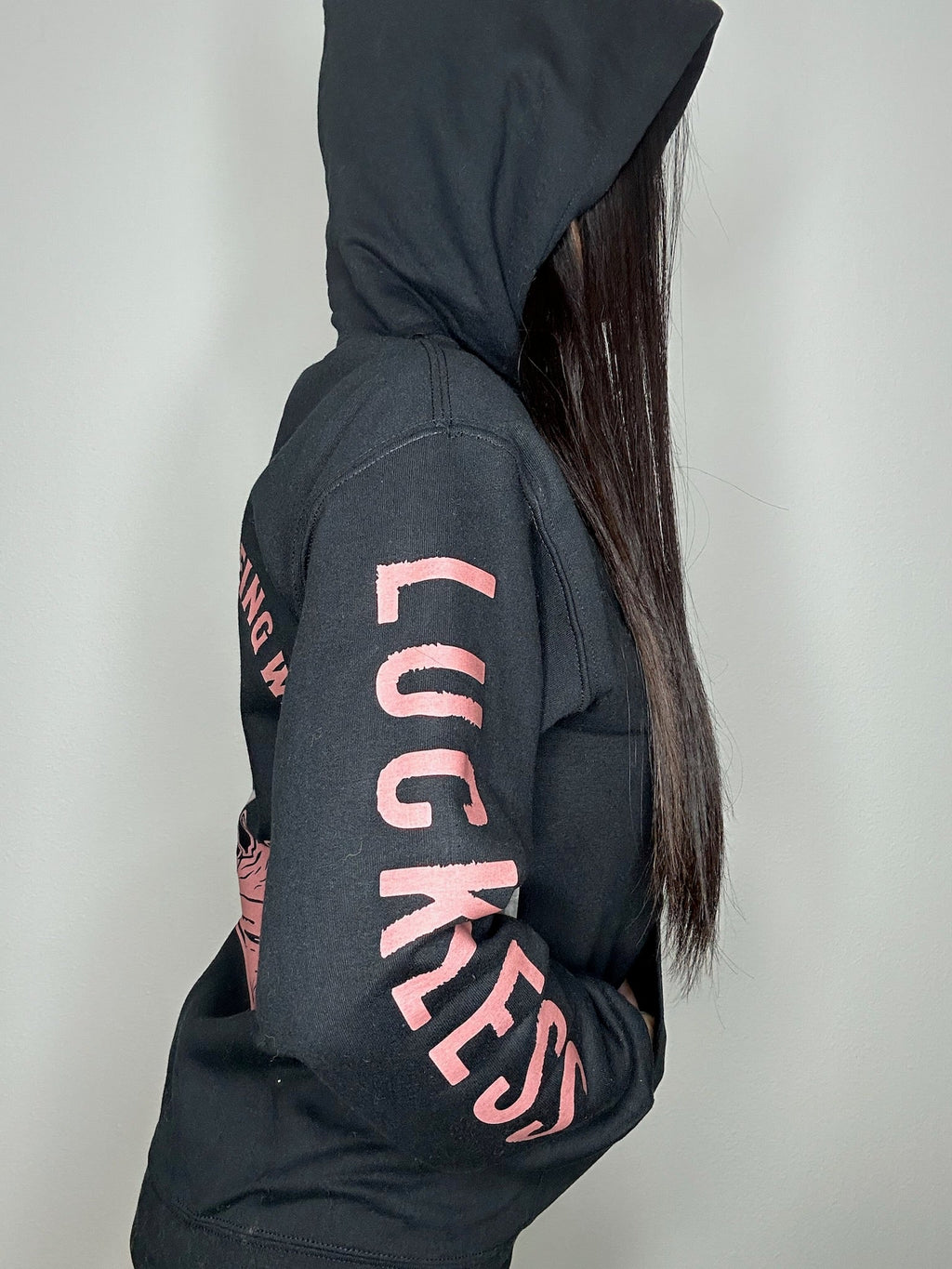 Out Here Being Wild Hoodie in Dusty Coral