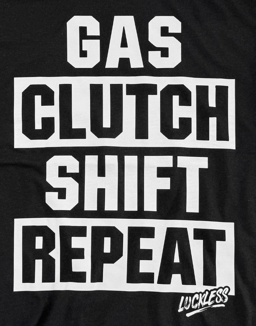 Gas Clutch Shift Repeat Tee