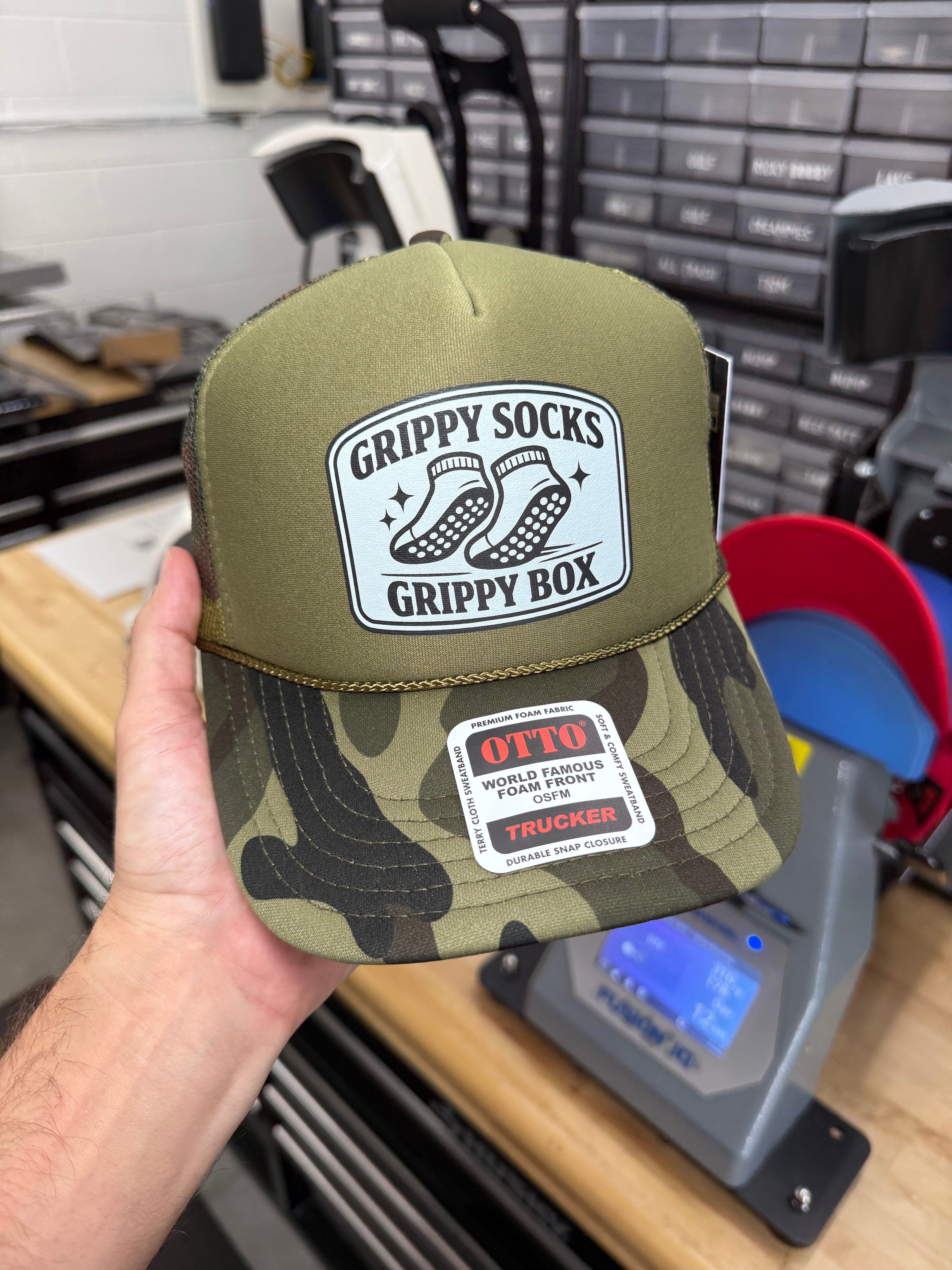 Grippy Socks Grippy Box Trucker Hat