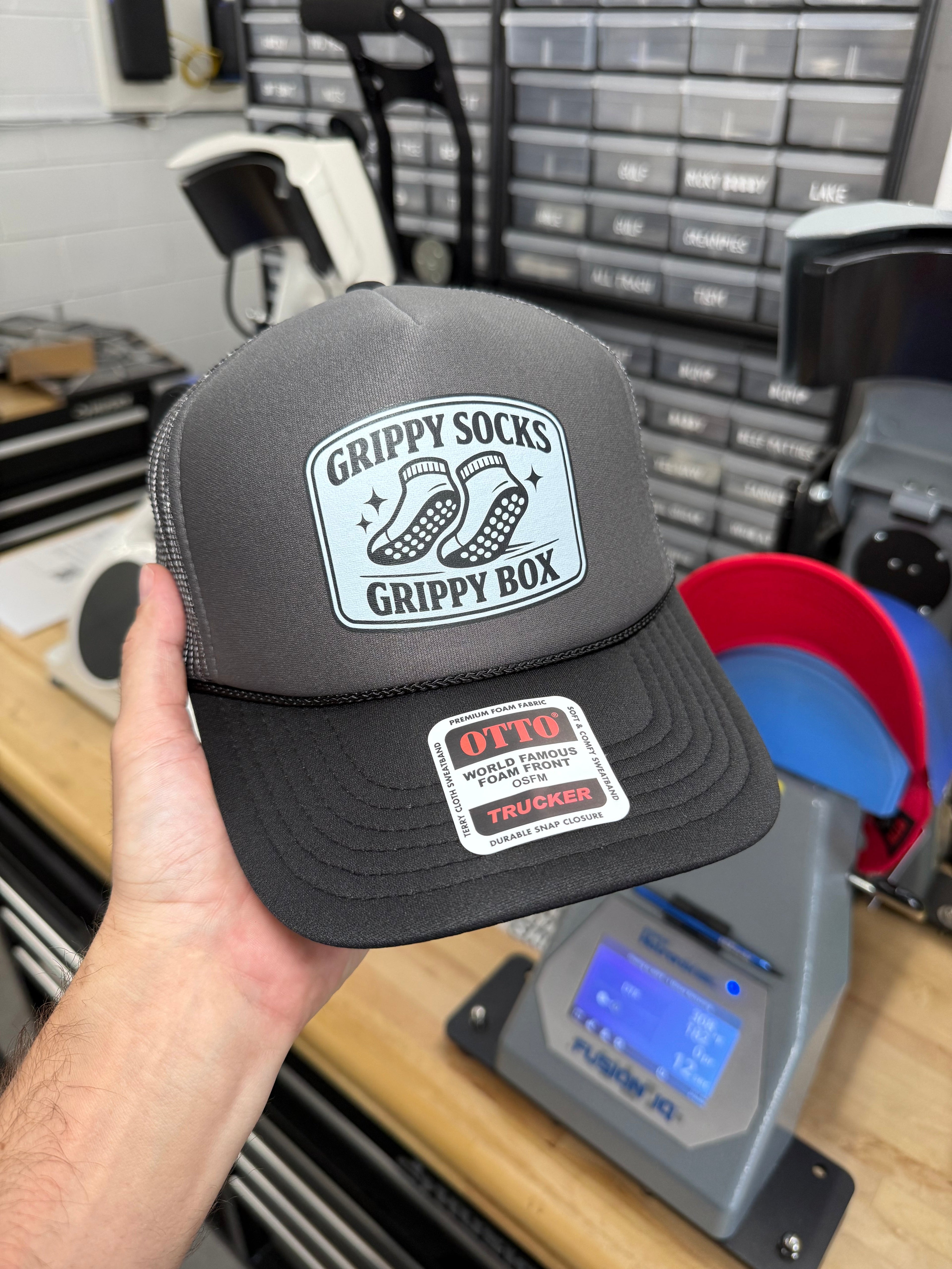 Grippy Socks Grippy Box Trucker Hat