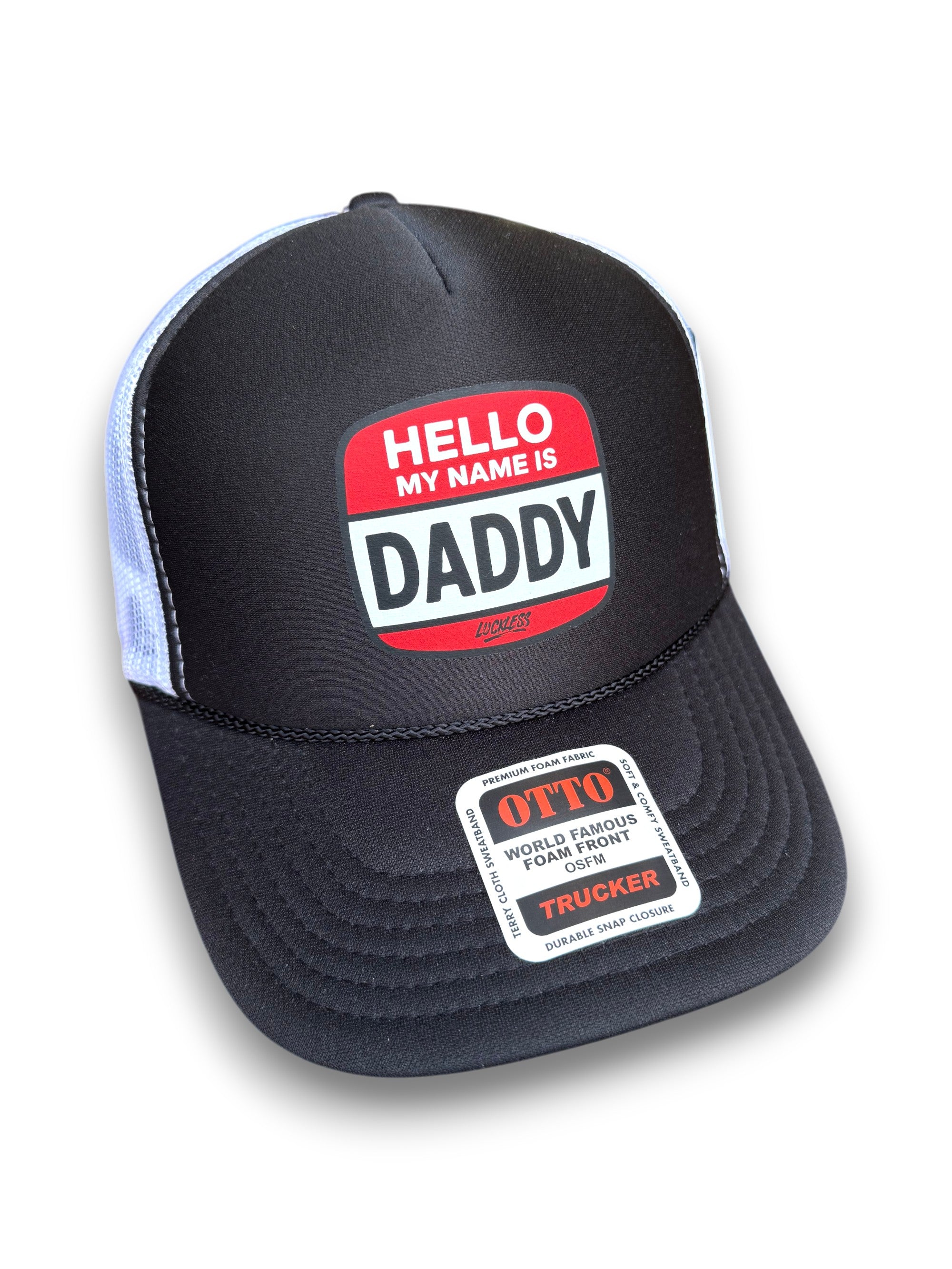 Hello My Name is Daddy Trucker Hat
