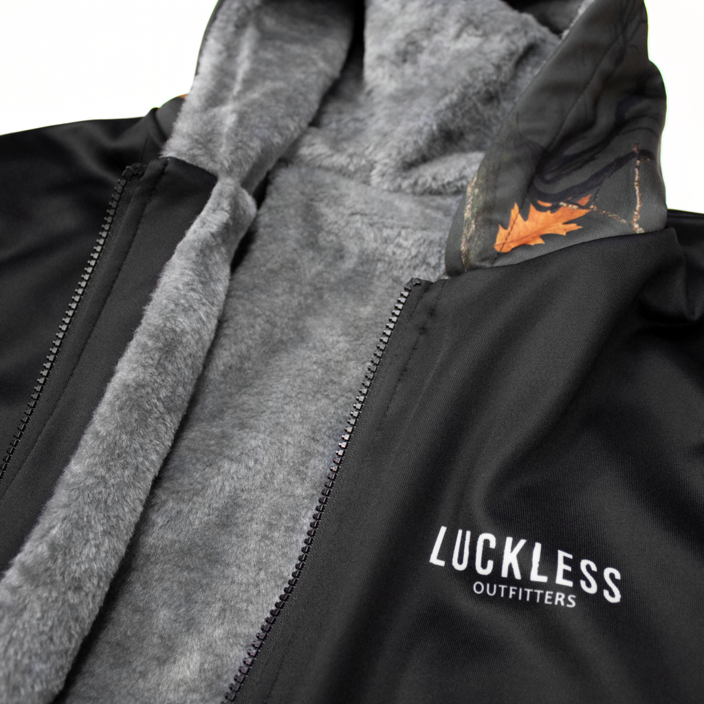 Midnight Camo Heavy Zip Fleece Hoodie