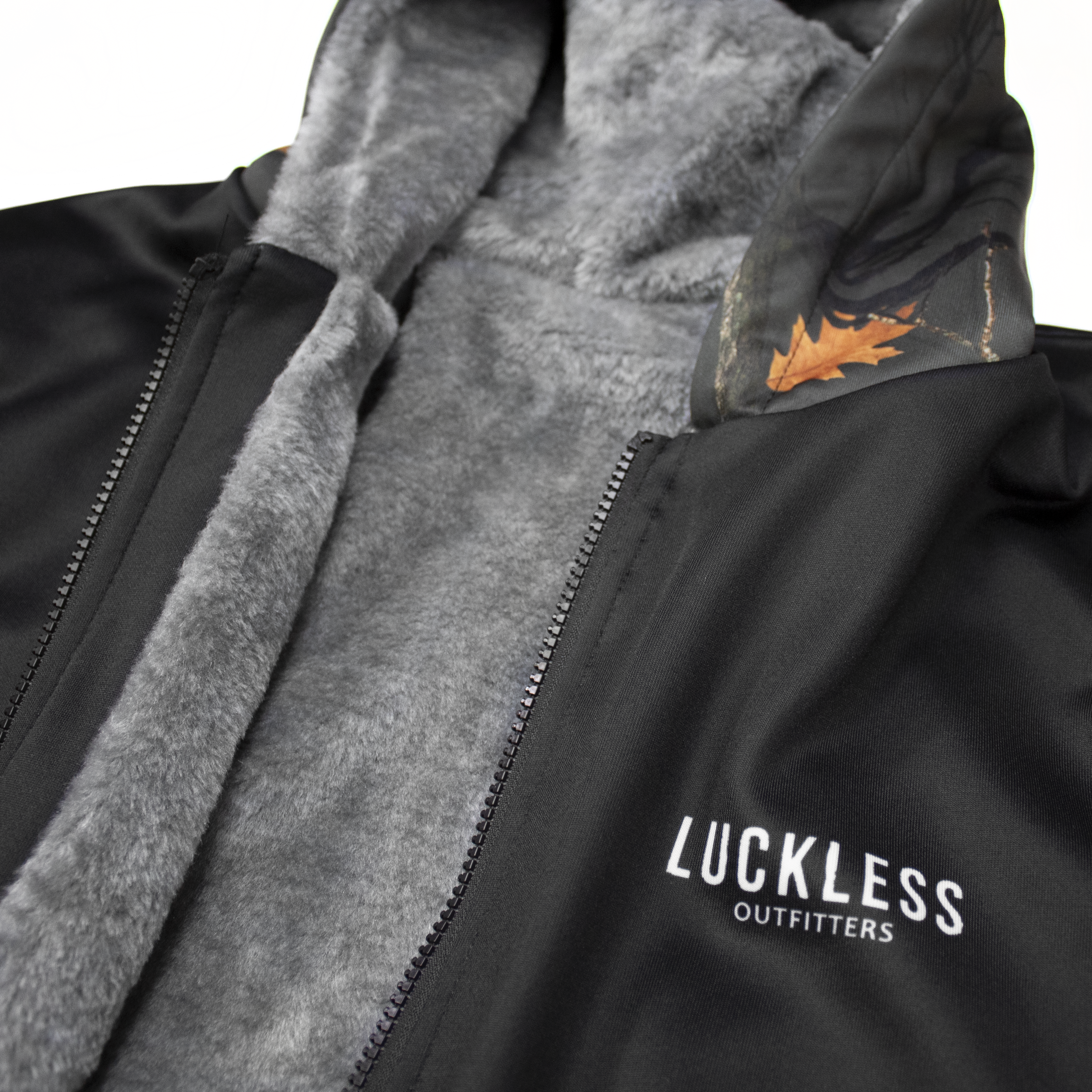 Midnight Camo Heavy Zip Fleece Hoodie