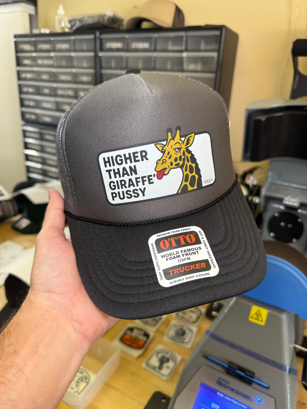 Higher Than Giraffe Pussy Trucker Hat