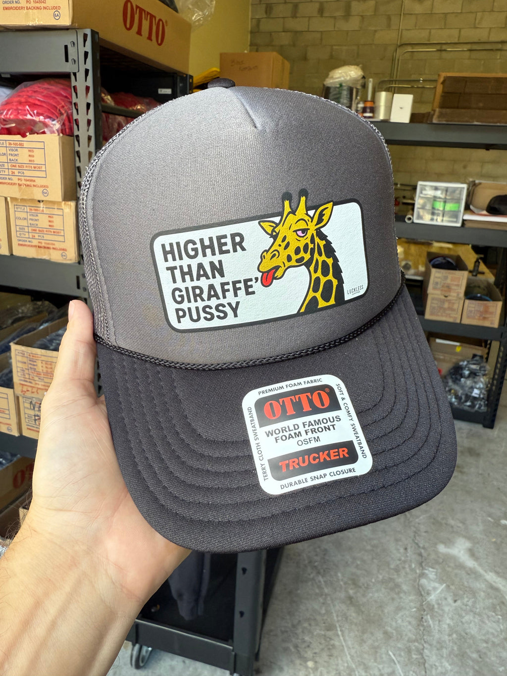Higher Than Giraffe Pussy Trucker Hat