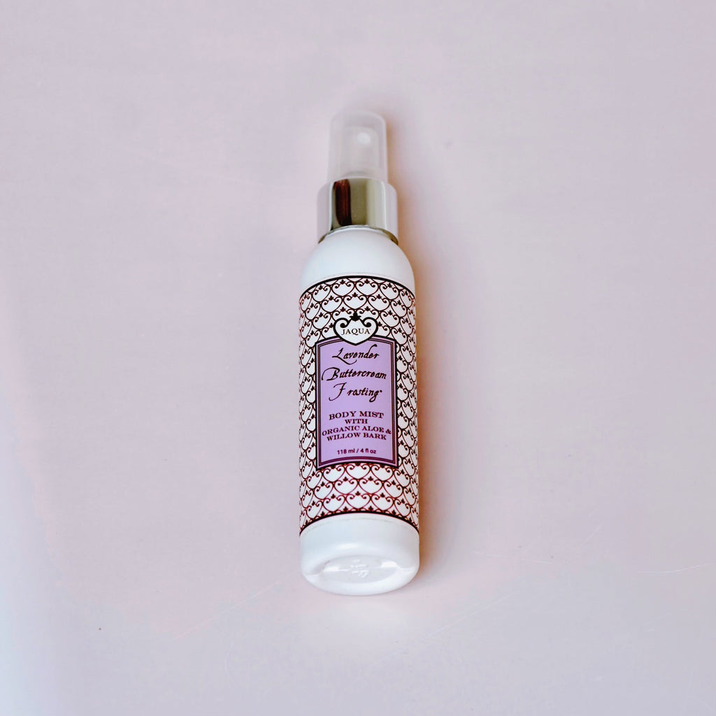 Lavender Buttercream Frosting Hydrating Body Mist with Organic Aloe & Willow Bark