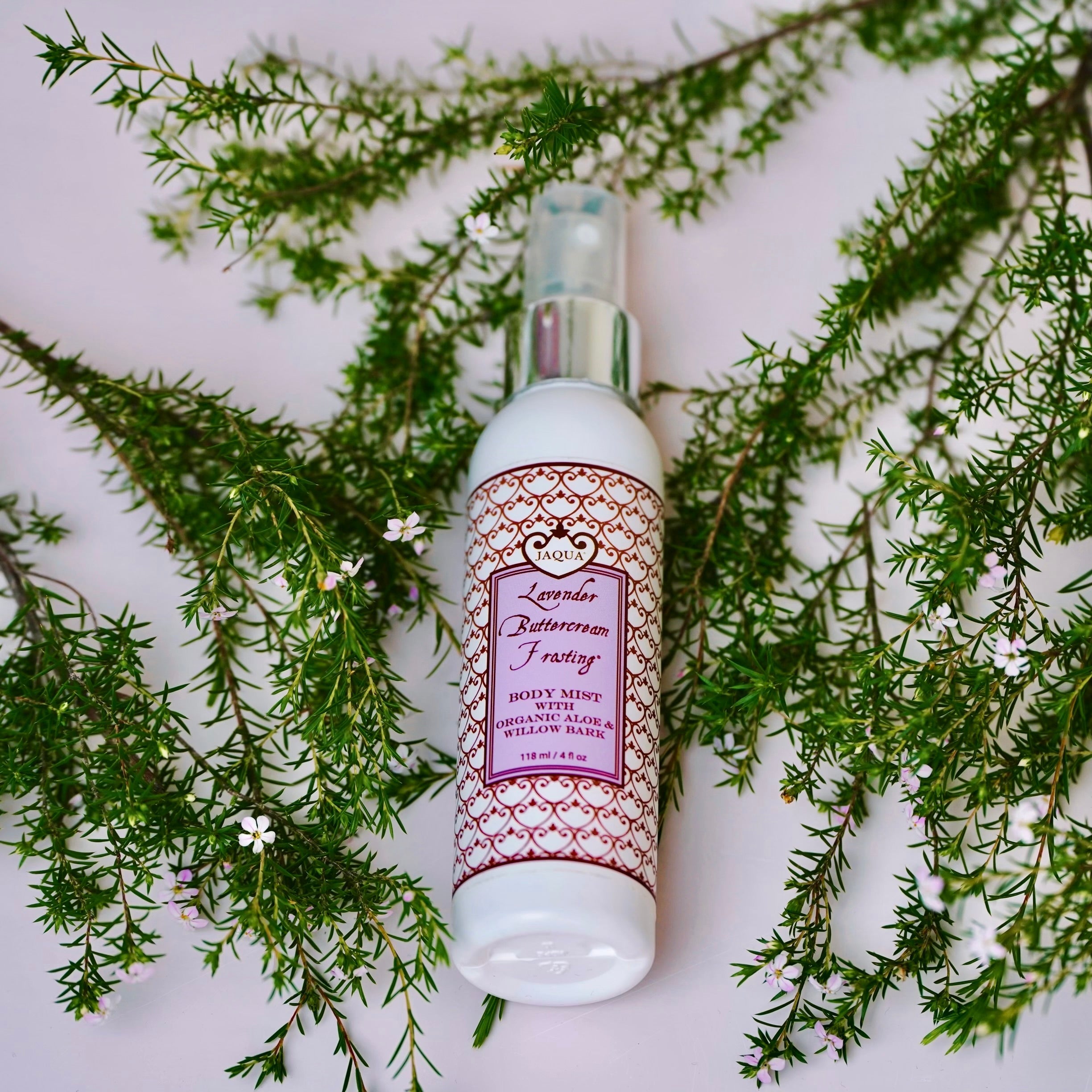 Lavender Buttercream Frosting Hydrating Body Mist with Organic Aloe & Willow Bark