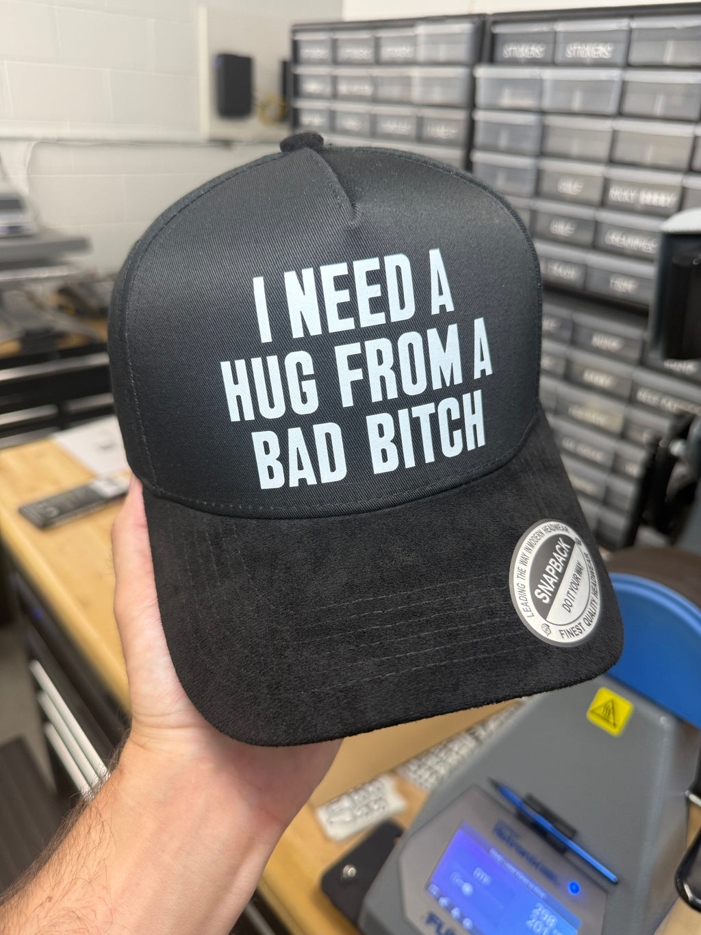 I Need A Hug From A Bad Bitch Suede Hat