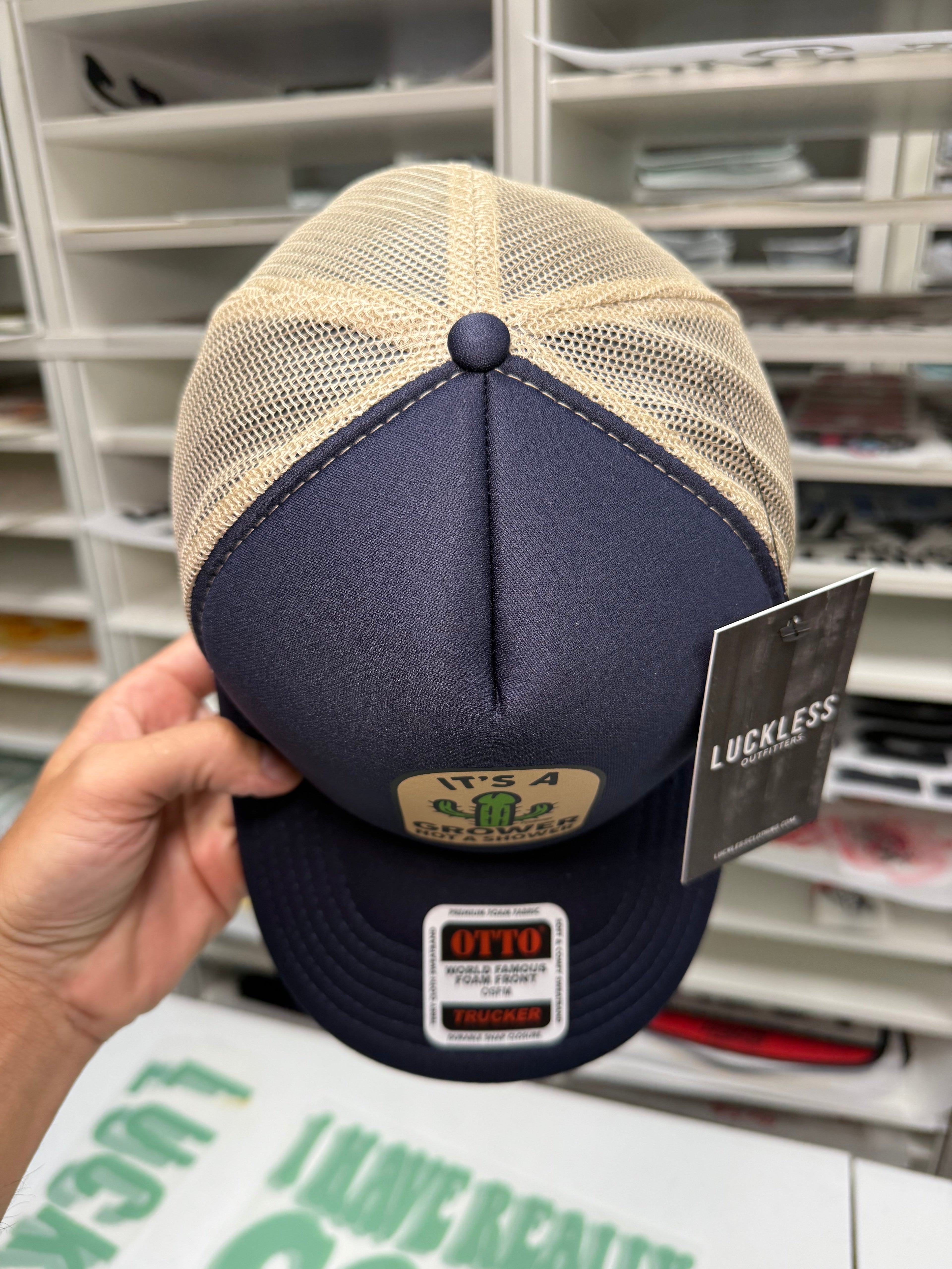 Its a Grower Not A Shower Trucker Hat