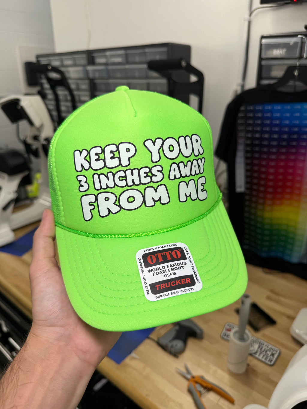 Keep Your 3 Inches Away From Me Trucker Hat