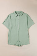 Nyomi Half Button Collared Loose Romper