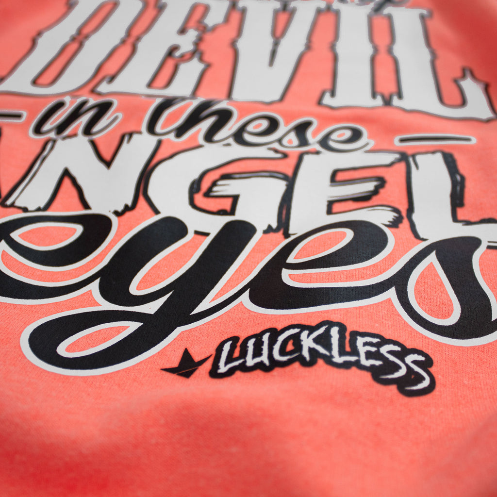 Lil Bit Of Devil in these Angel Eyes Hoodie