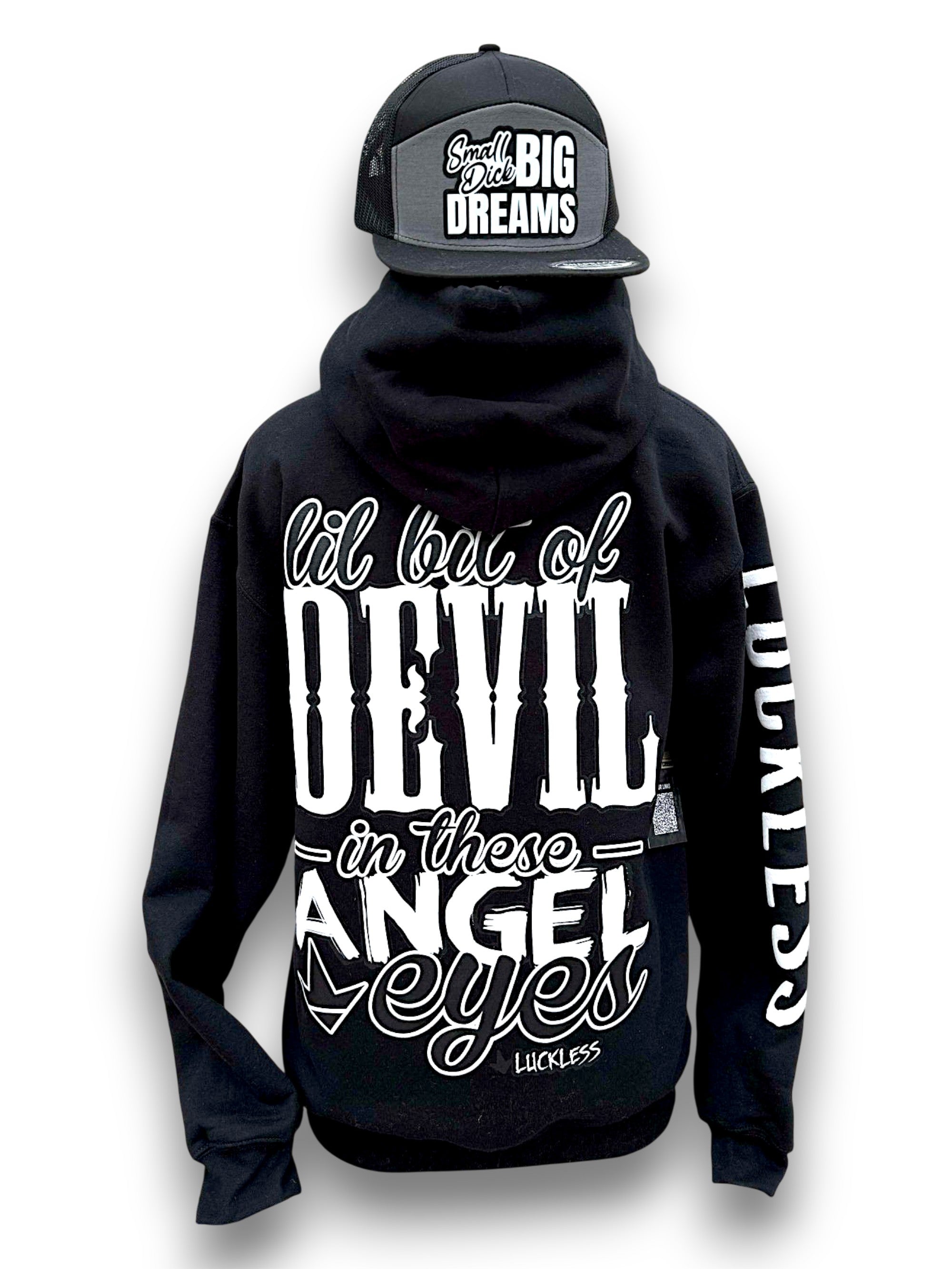 Lil Bit Of Devil in these Angel Eyes Hoodie
