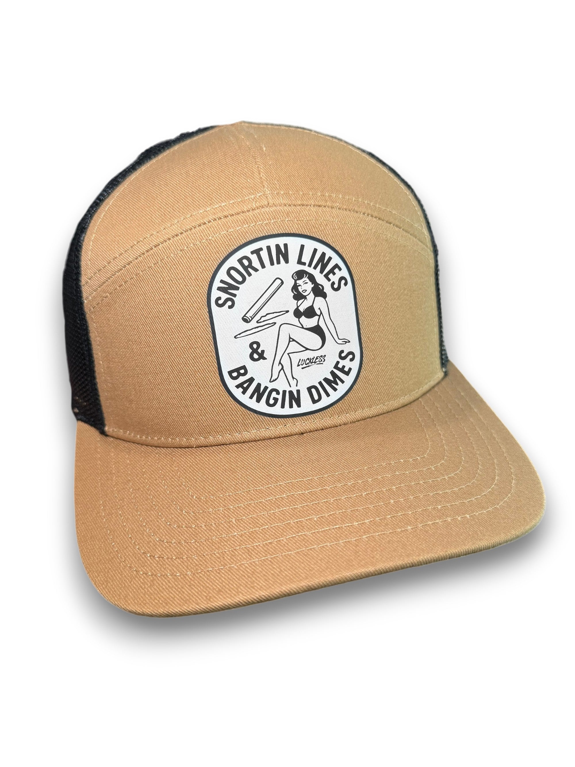 Lines and Dimes 7-Panel Snapback Hat