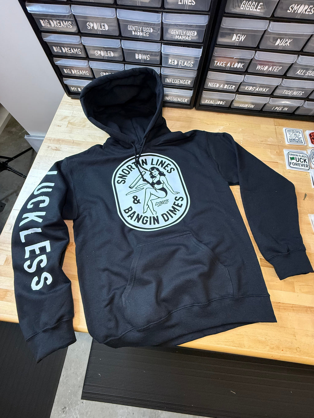 Snortin Lines and Bangin Dimes Hoodie