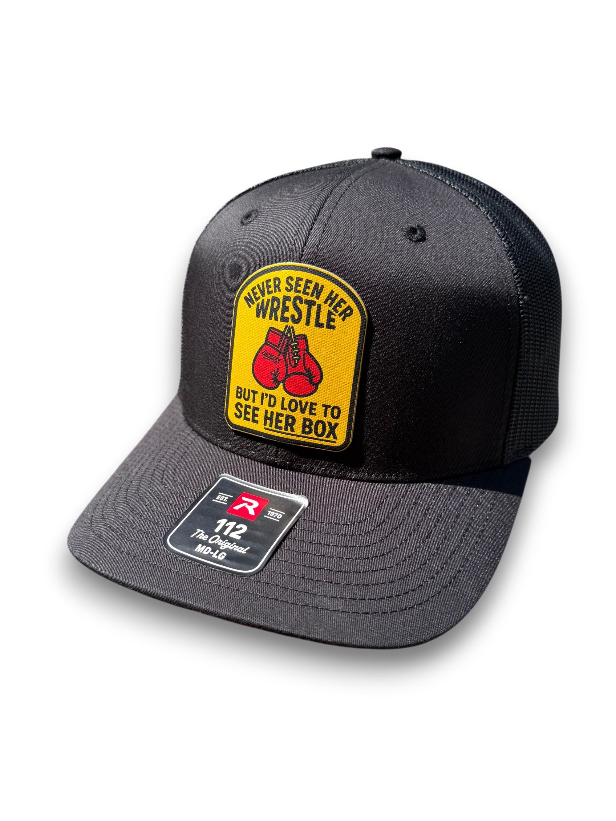 Love To See Her Box Canvas Patch Trucker