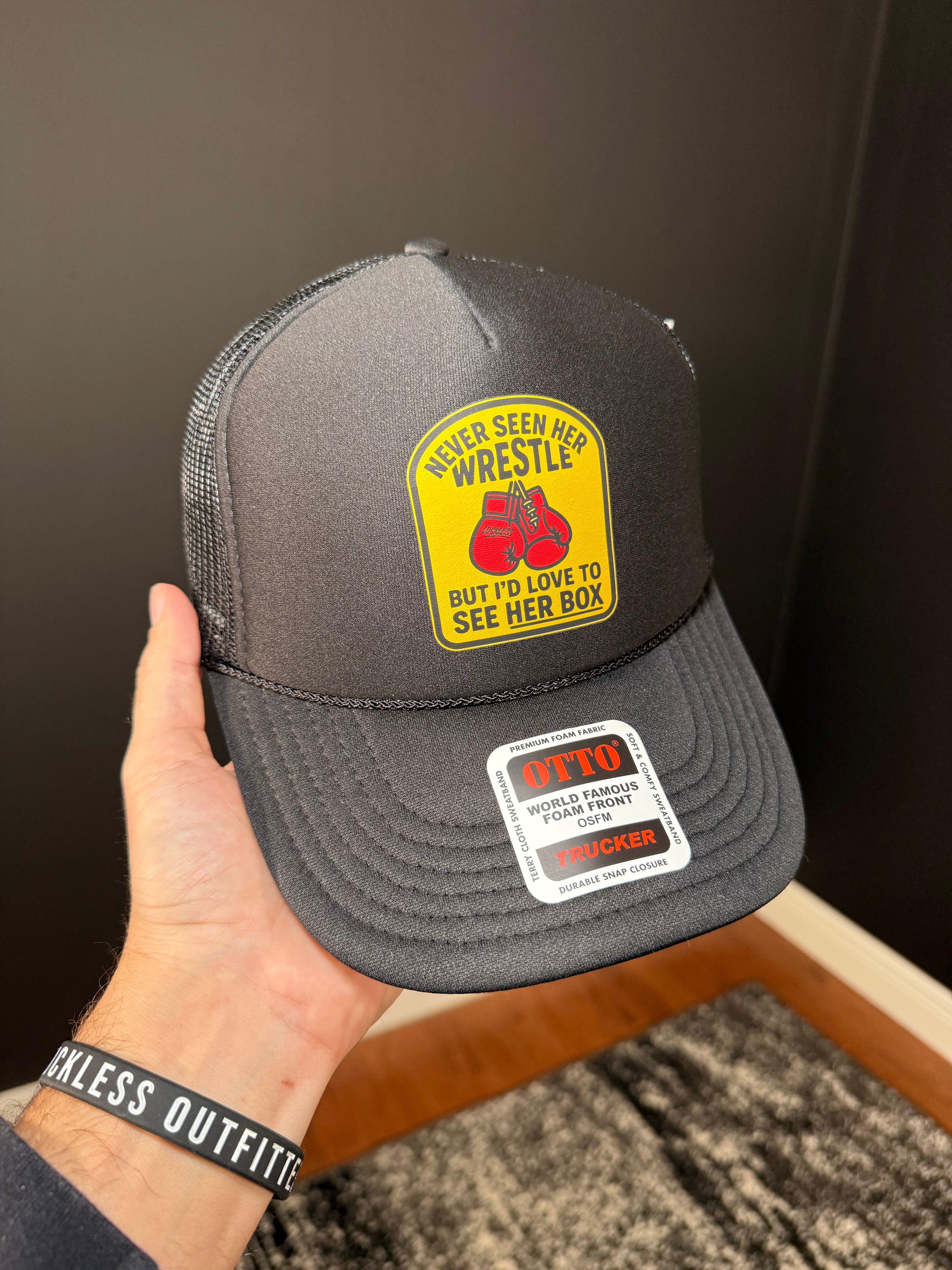 Love to See Her Box Trucker Hat