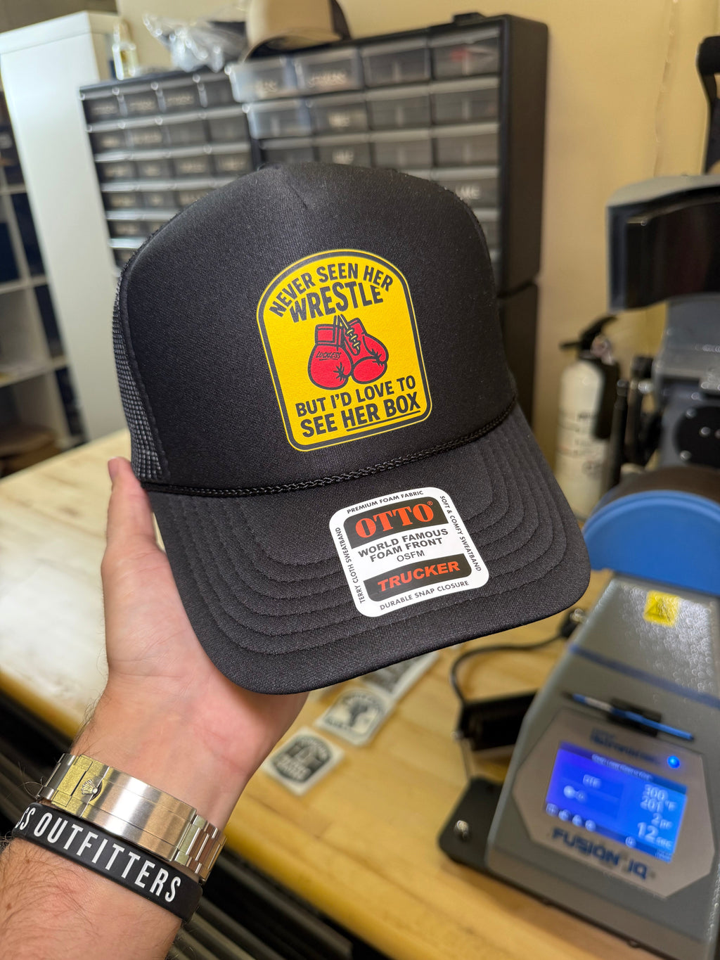Love to See Her Box Trucker Hat