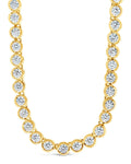 Helene Bezel CZ Tennis Necklace