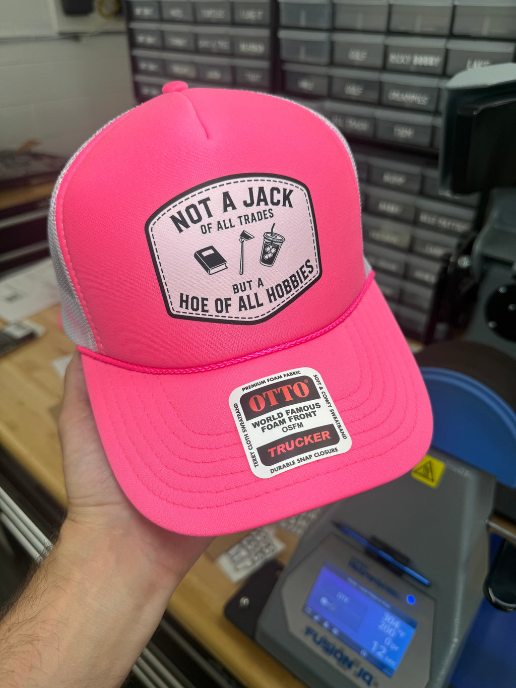 Not A Jack Of All Trades But A Hoe Of All Hobbies Trucker Hat