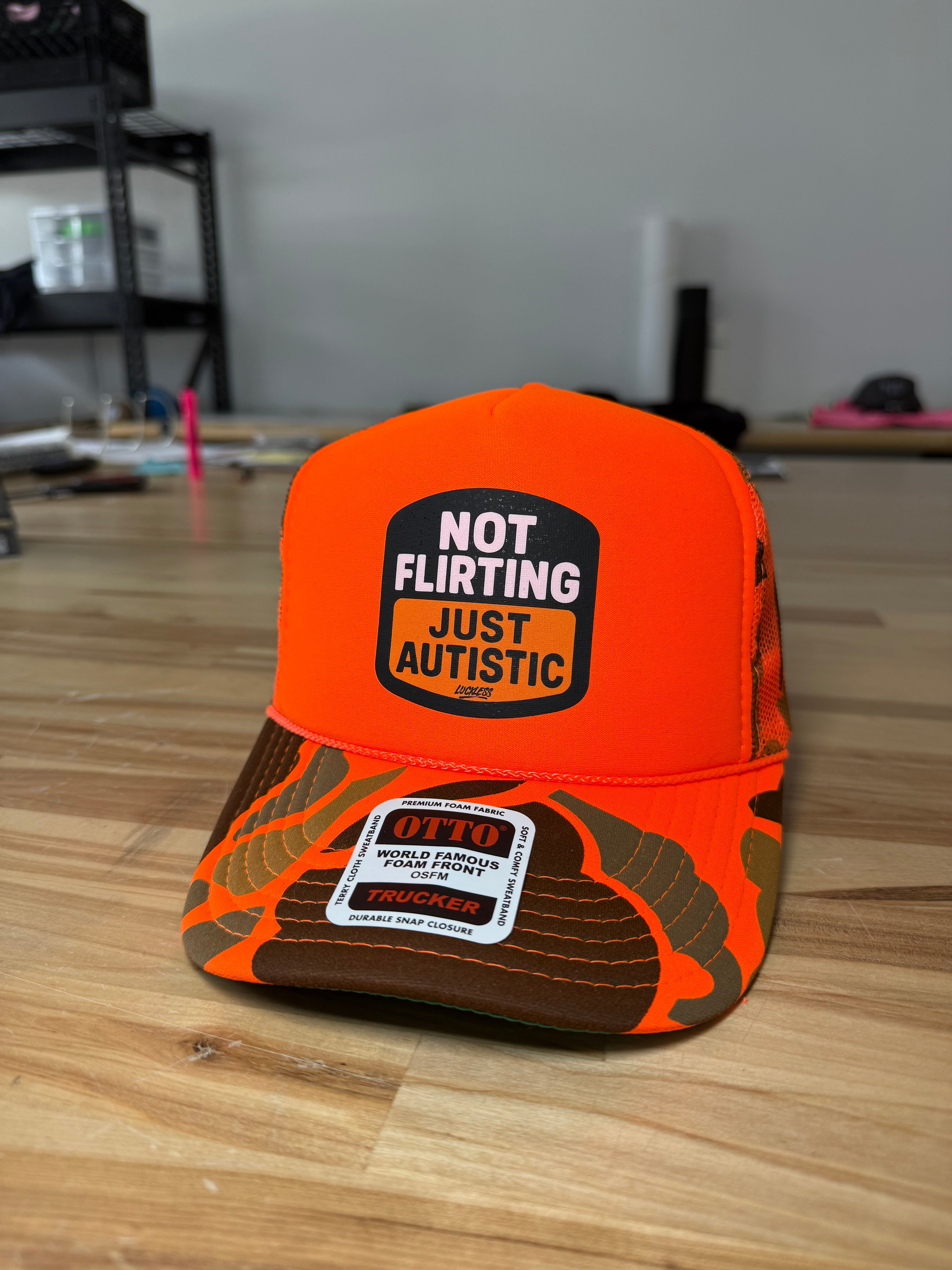Not Flirting Just Autistic | Trucker Hat