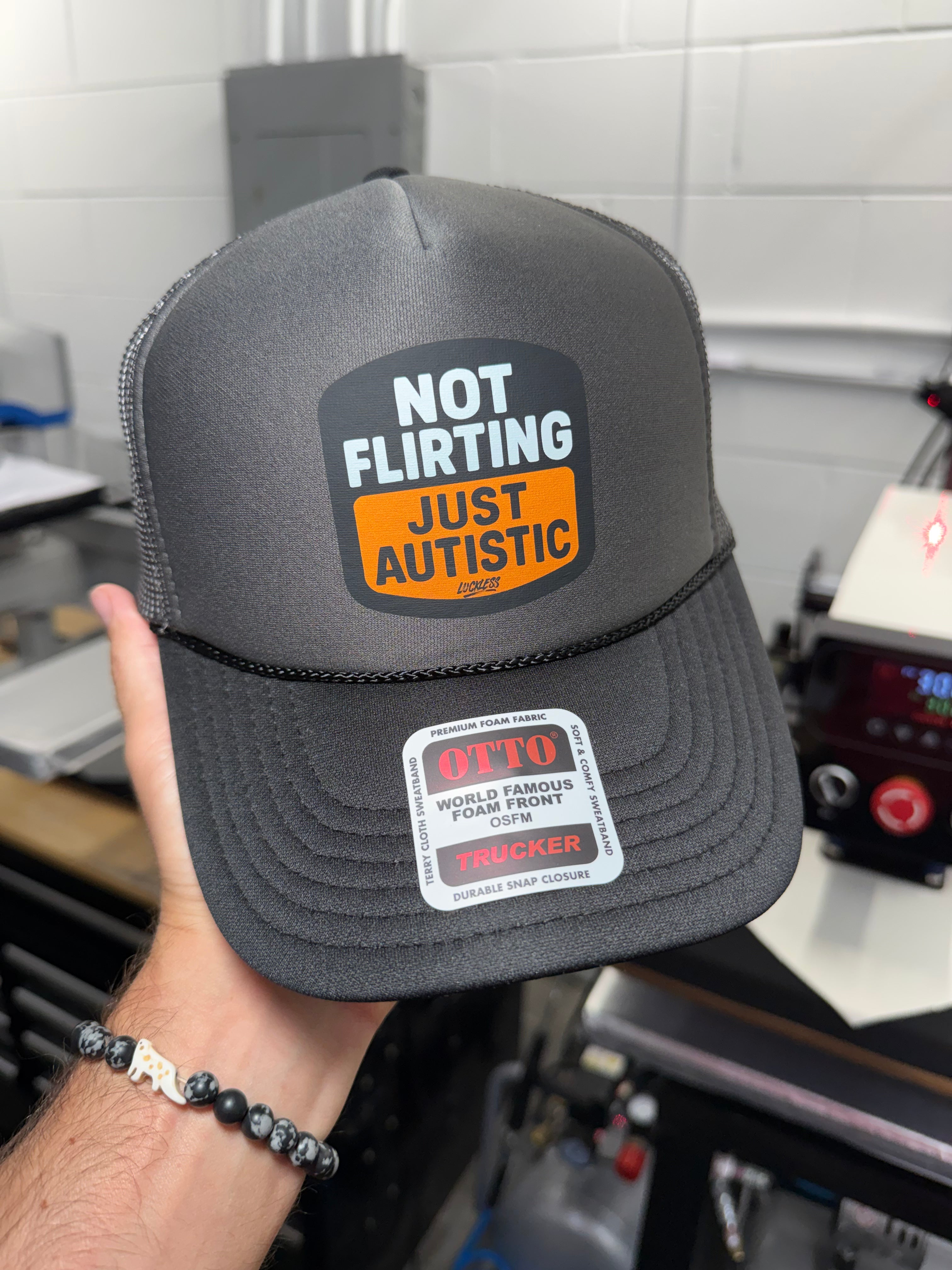 Not Flirting Just Autistic | Trucker Hat