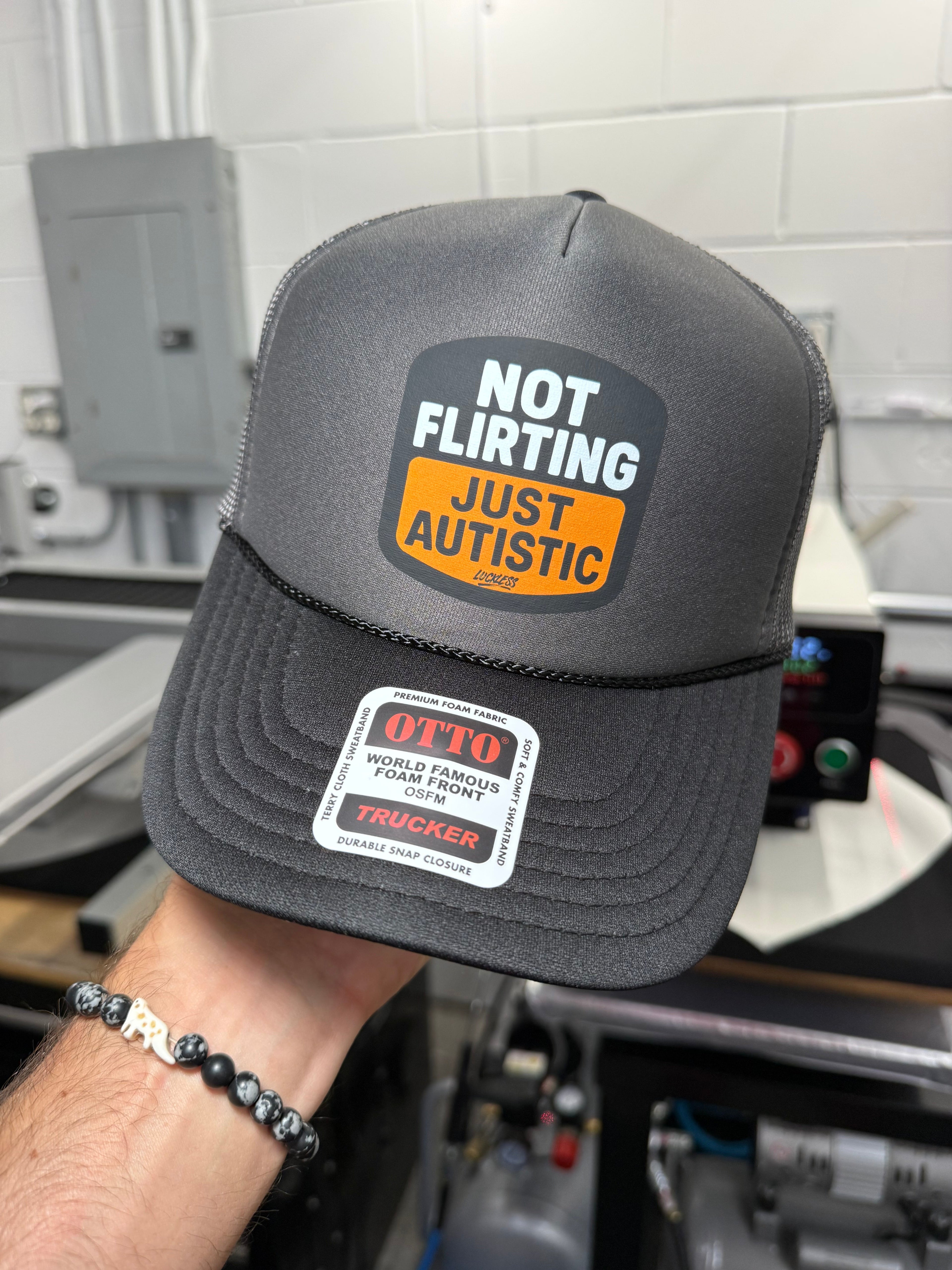 Not Flirting Just Autistic | Trucker Hat