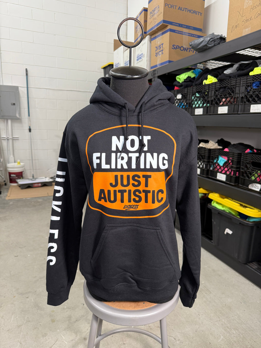 Not Flirting Just Autistic Hoodie