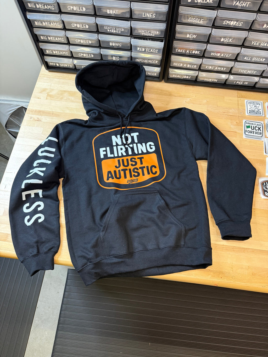 Not Flirting Just Autistic Hoodie