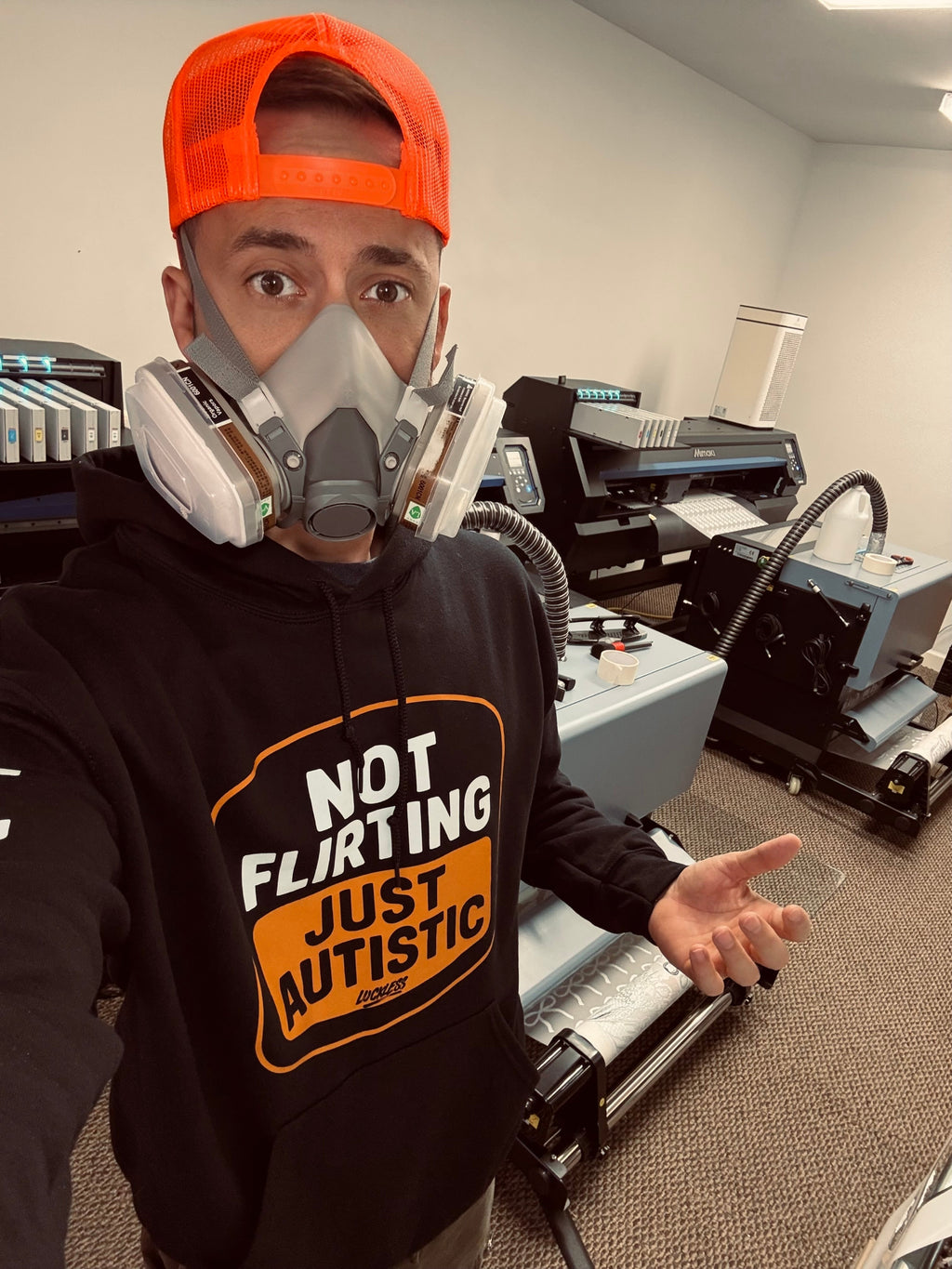Not Flirting Just Autistic Hoodie