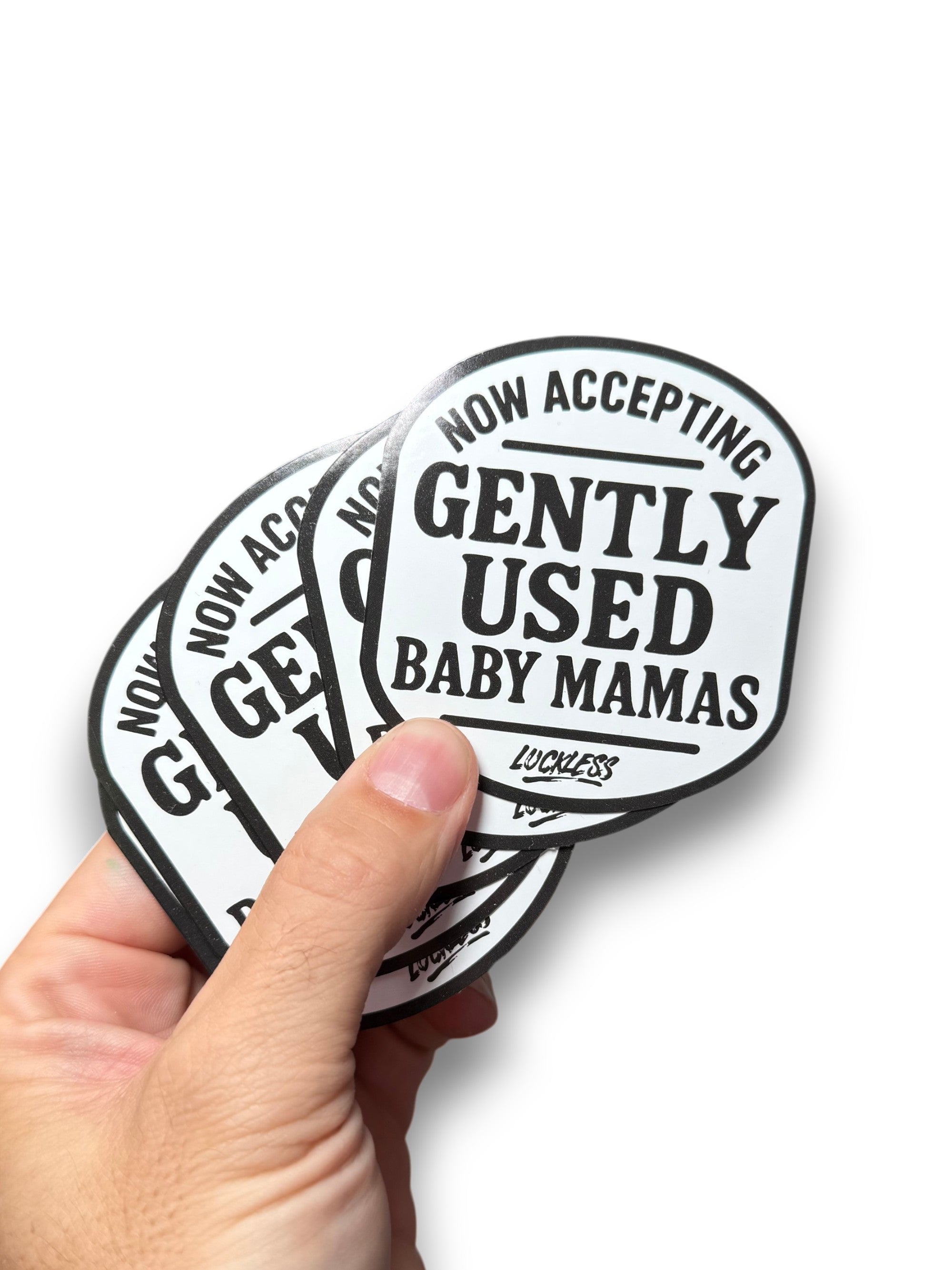 Now Accepting Gently Used Baby Mamas Sticker