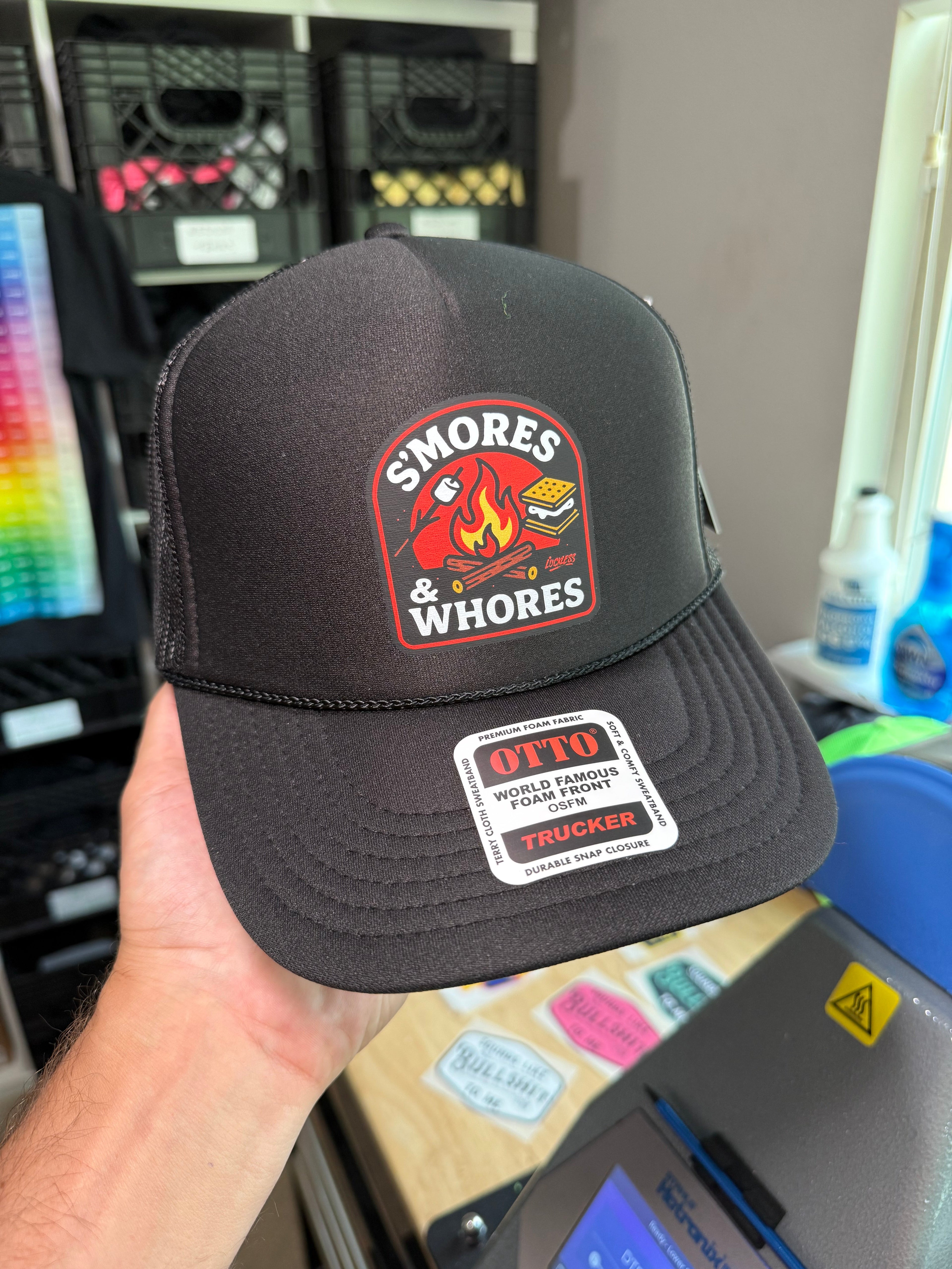 S'mores & Whores Trucker Hat