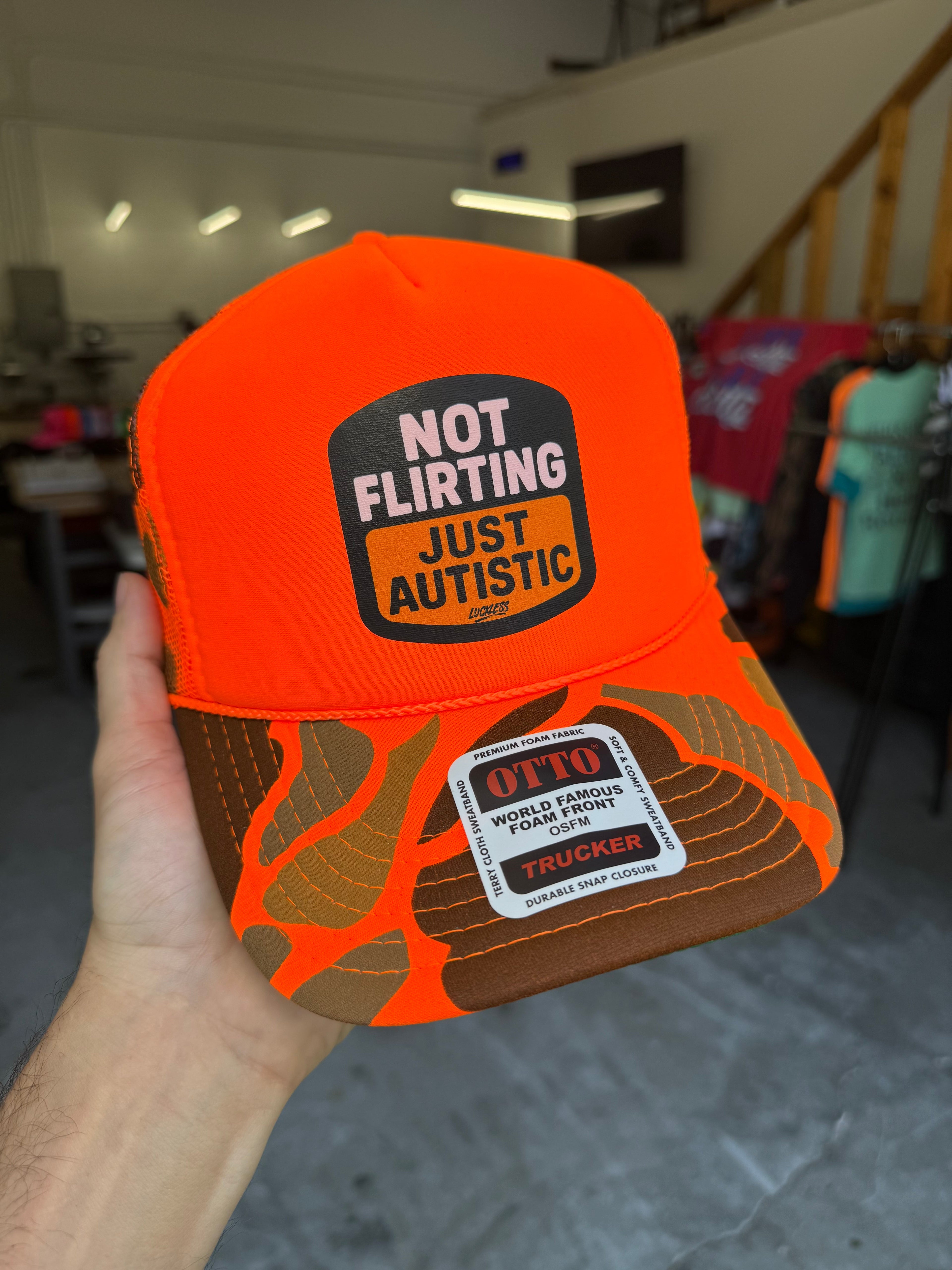 Not Flirting Just Autistic | Trucker Hat