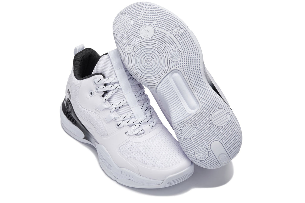 CALTO - Q394 - 3 Inches Taller (White/Black) - Basketball High-Top Sneakers