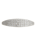 Sterling Silver Pave Signet Ring
