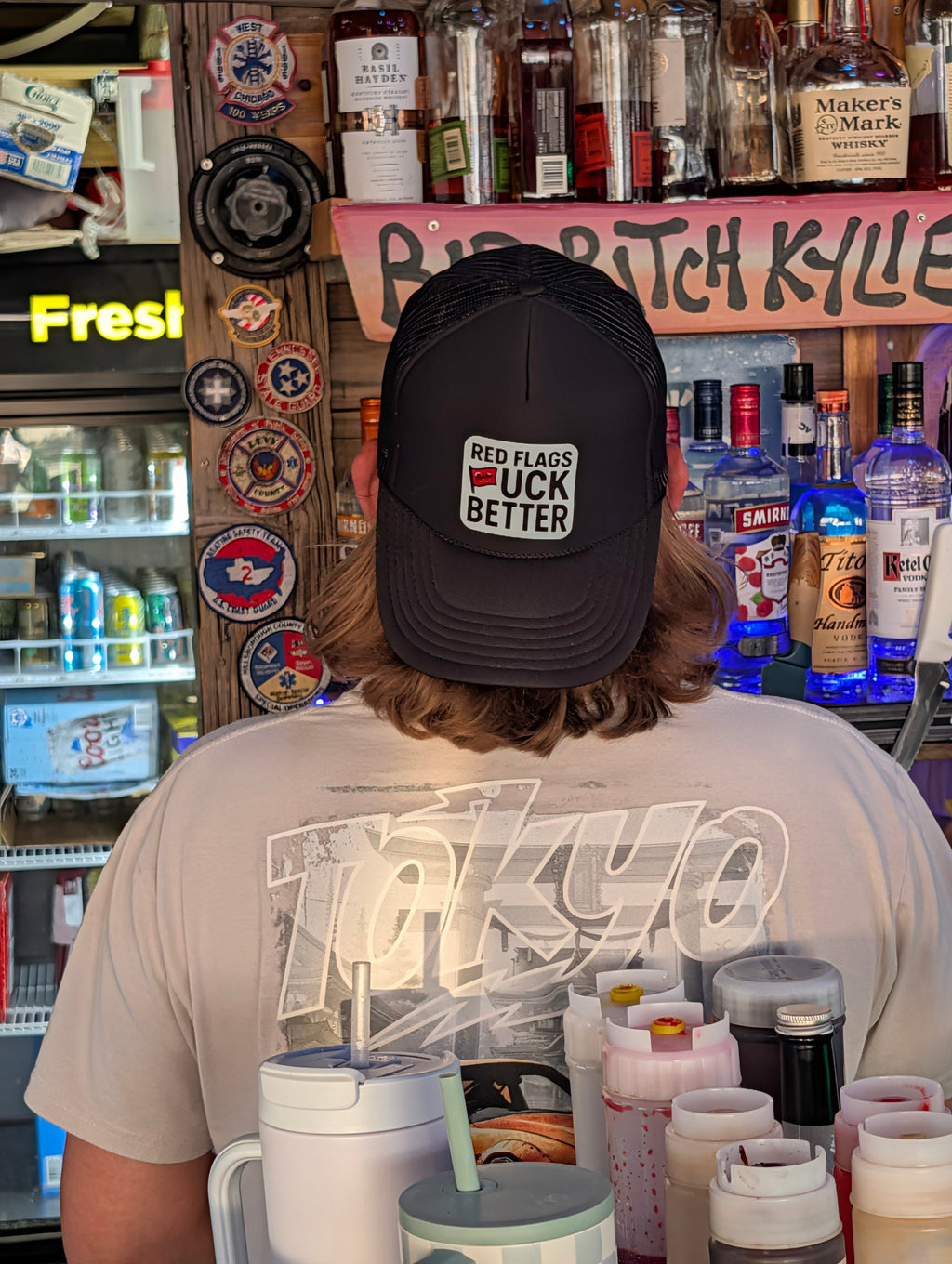 Red Flags Fuck Better Trucker Hat