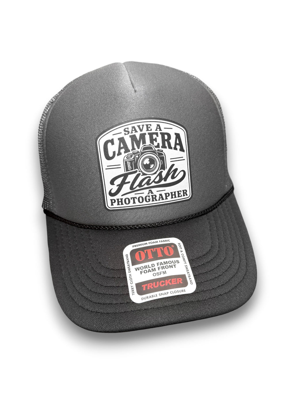 Save A Camera Flash A Photographer Trucker Hat