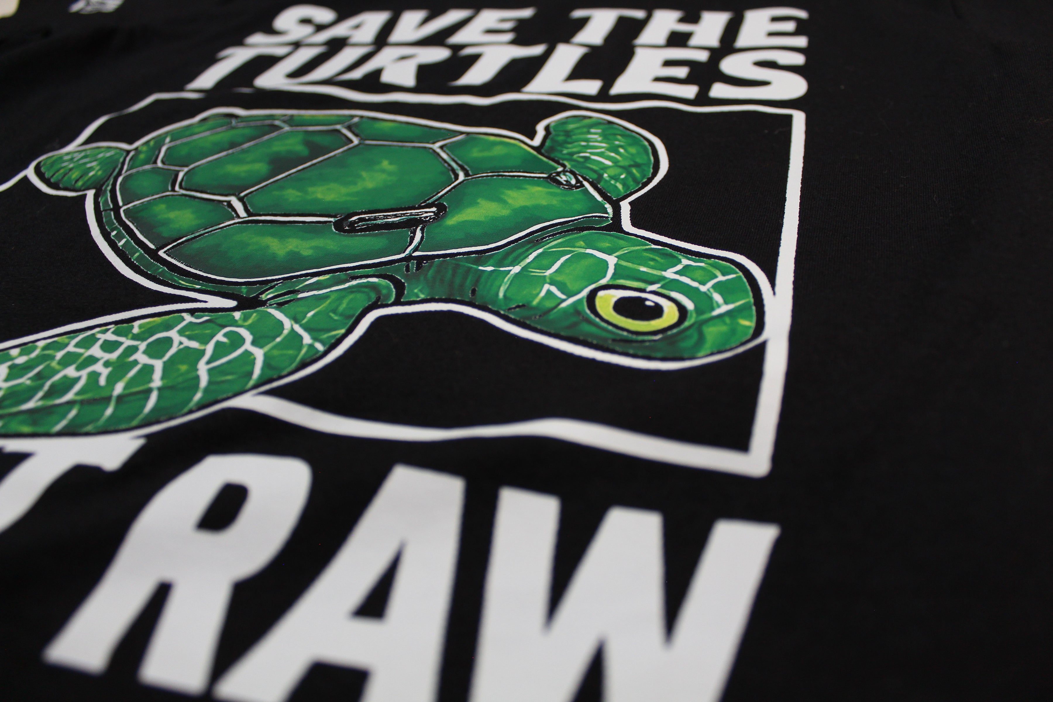 Save The Turtles Hit It Raw Tee