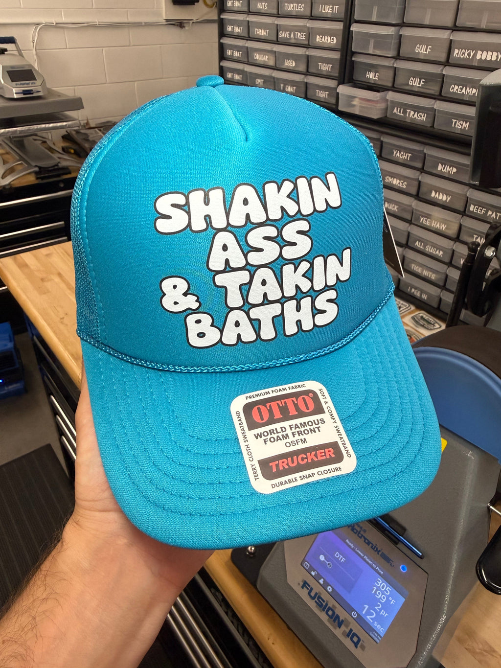 Shakin' Ass & Takin' Baths Trucker Hat