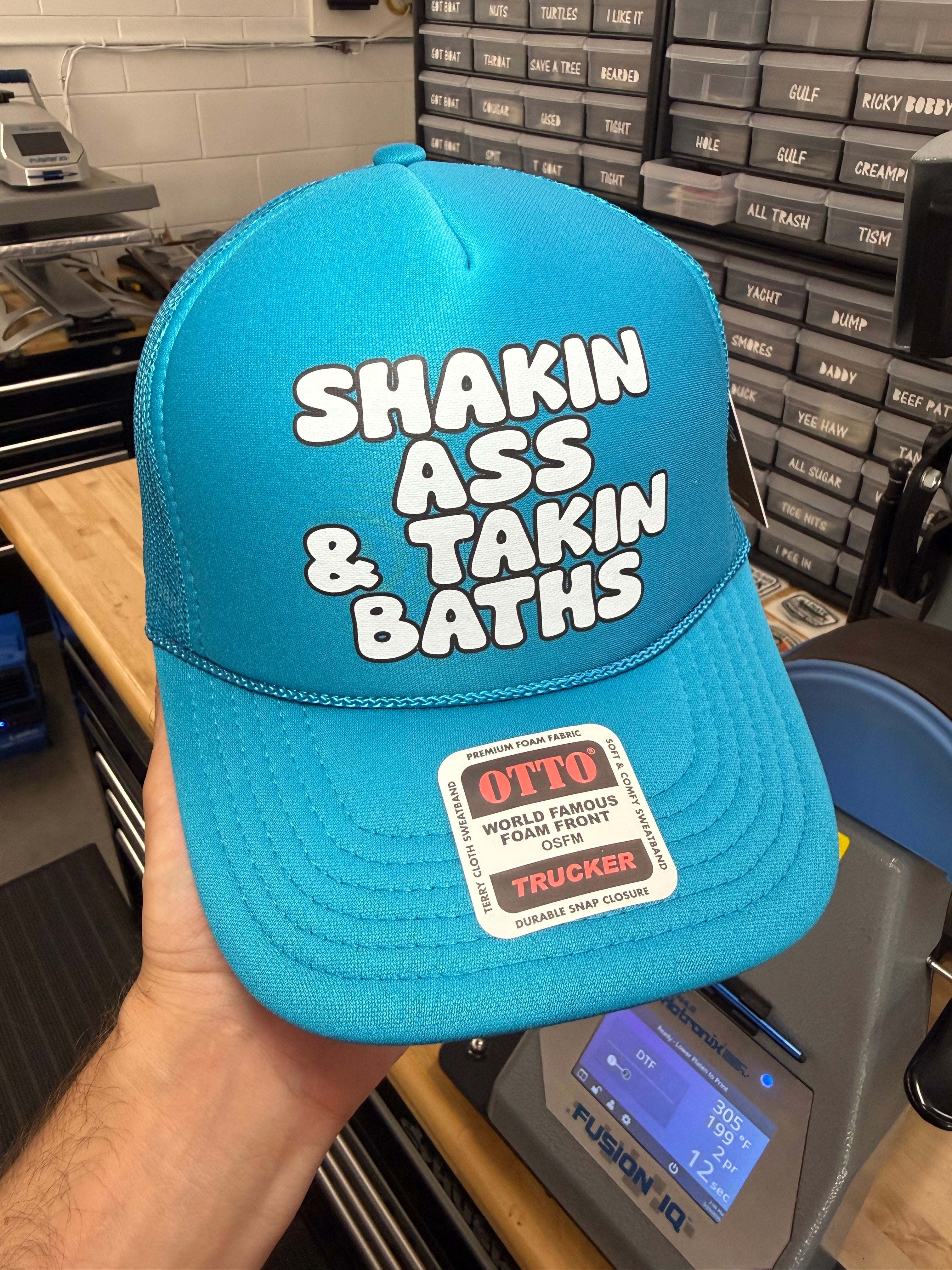 Shakin' Ass & Takin' Baths Trucker Hat