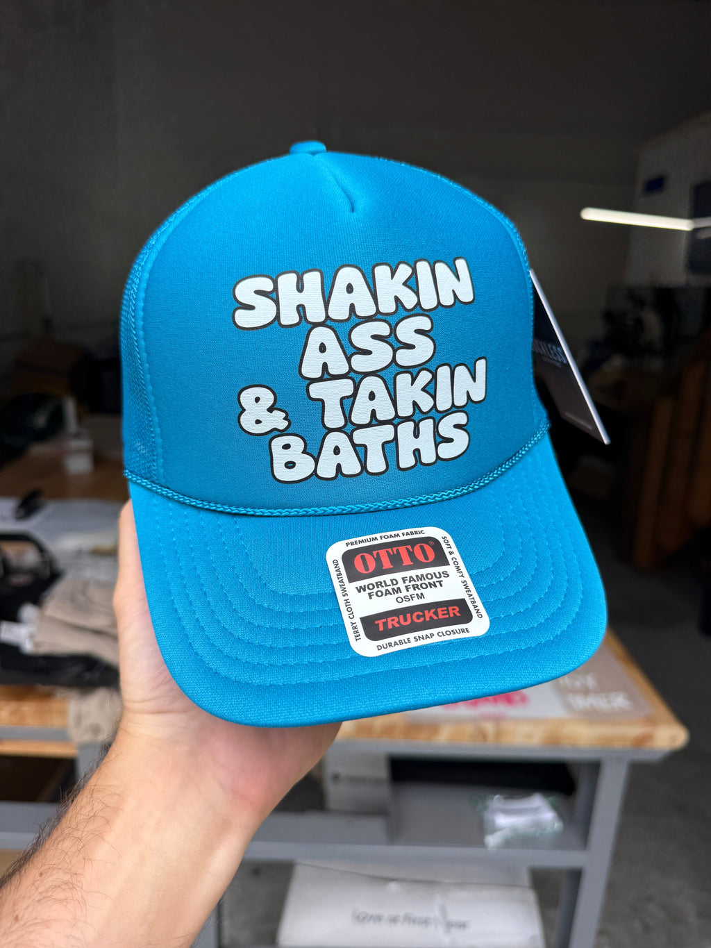 Shakin' Ass & Takin' Baths Trucker Hat