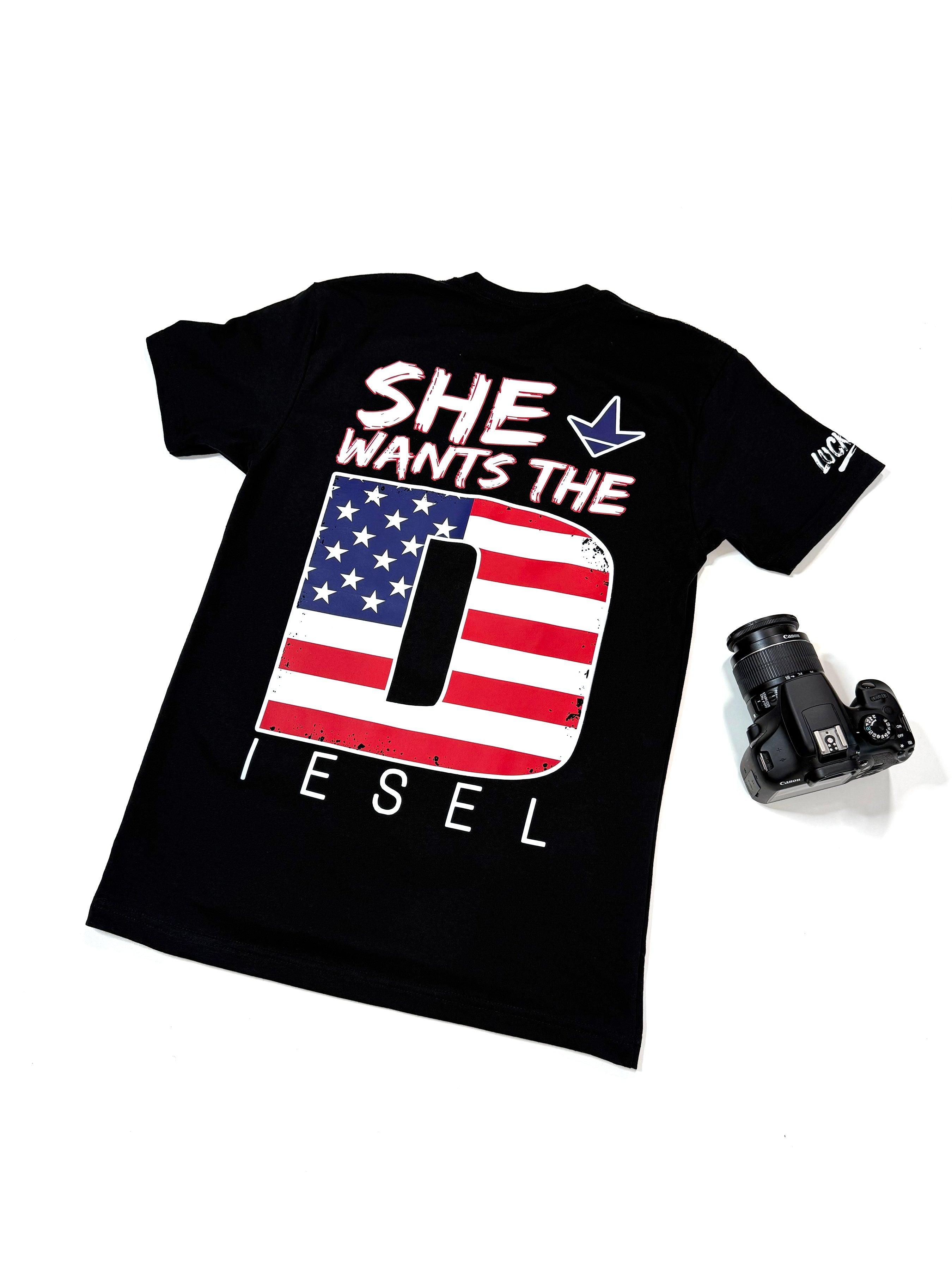 She Wants the Diesel Americana Tee